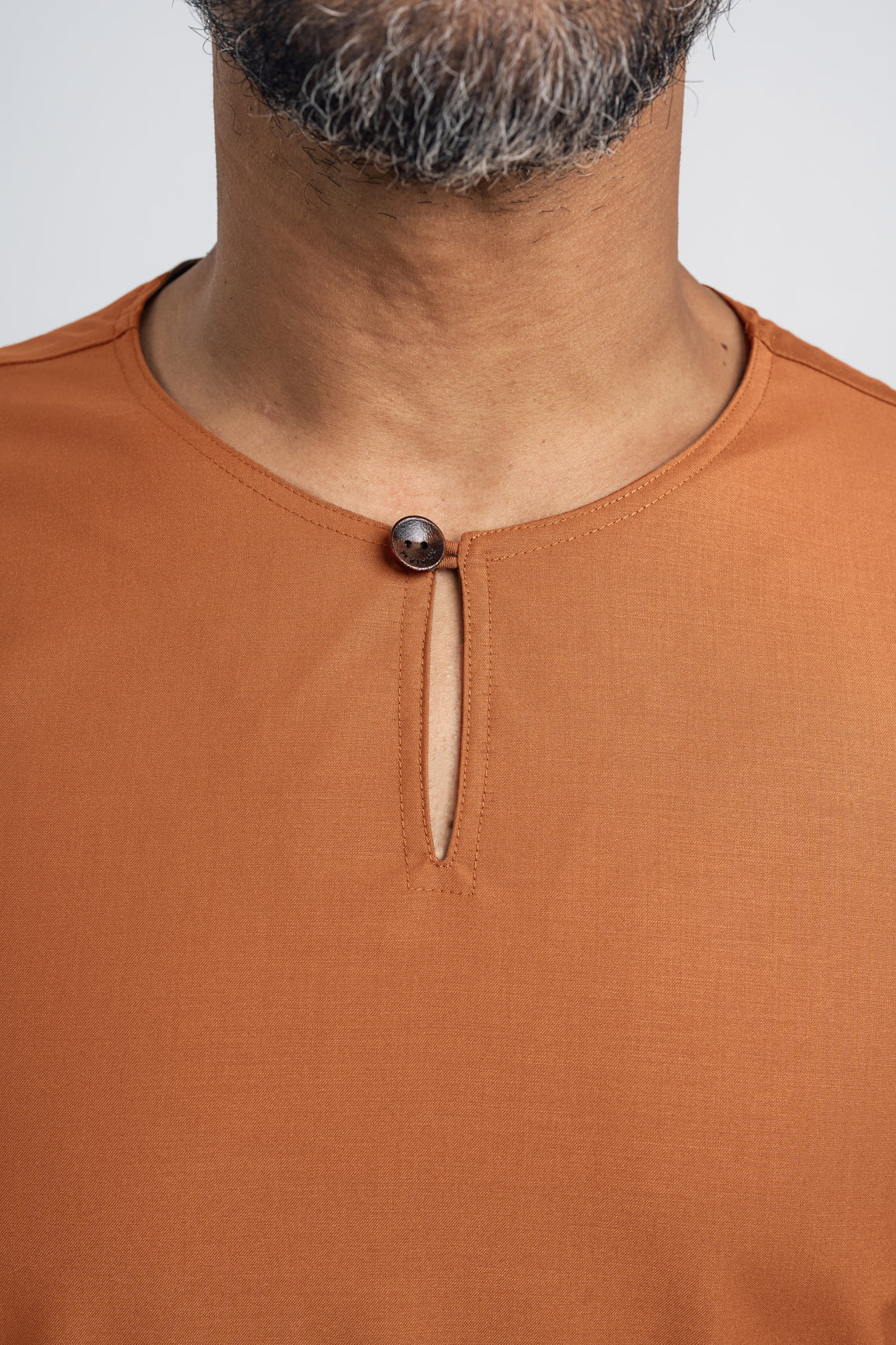 Patawali Modern Fit Baju Melayu Teluk Belanga - Apricot