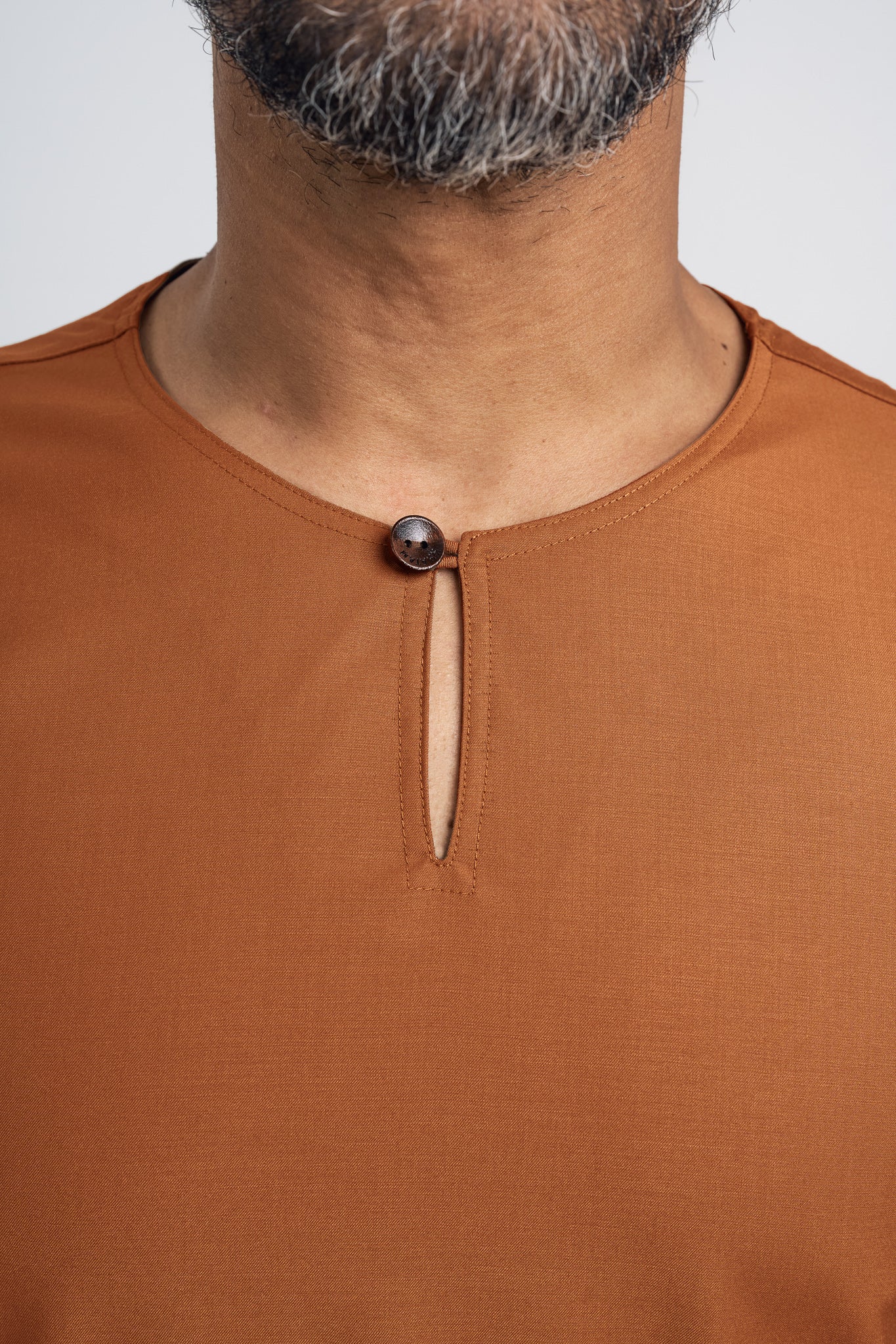 Patawali Modern Fit Baju Melayu Teluk Belanga - Apricot