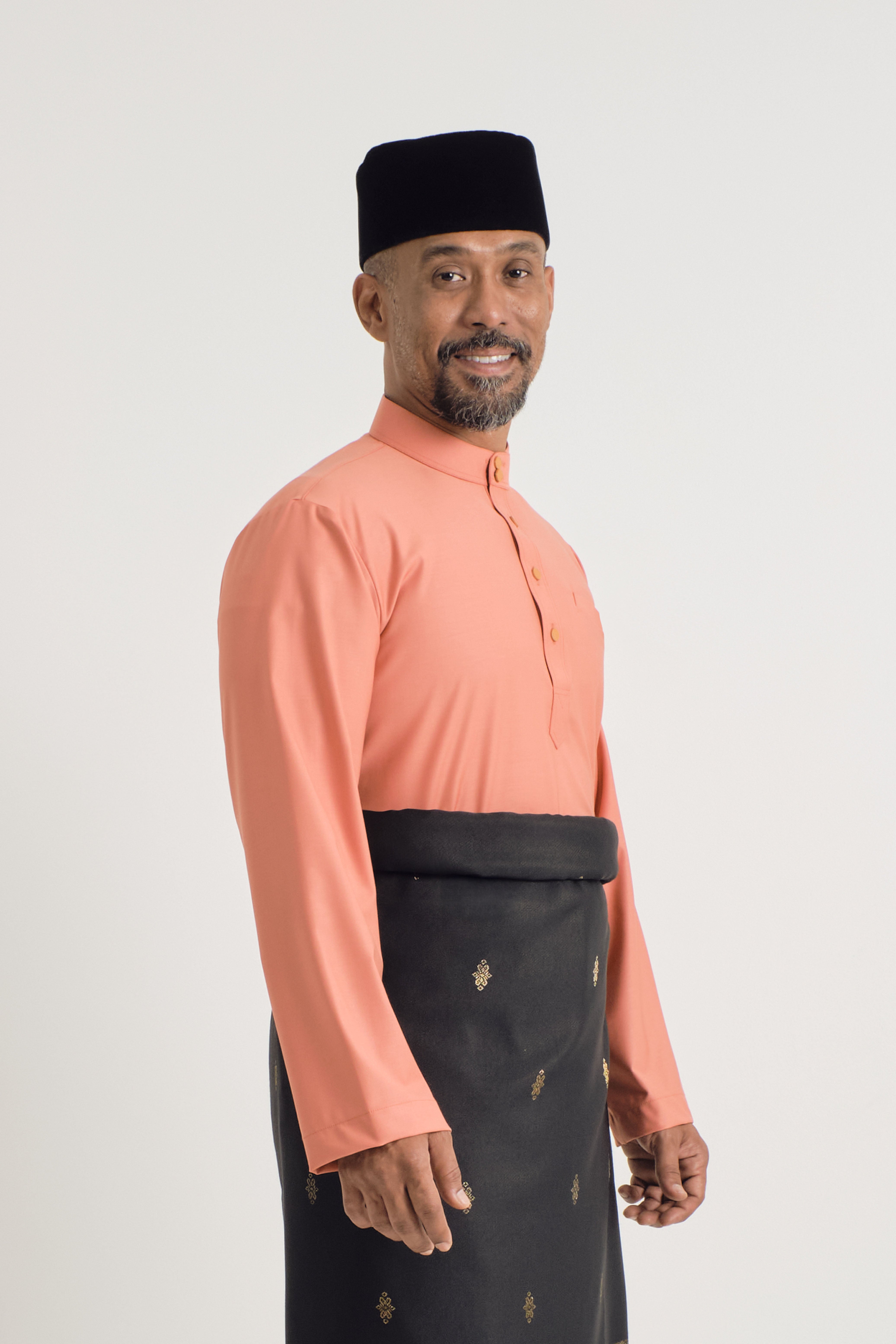 Patawali Baju Melayu Cekak Musang - Pumpkin