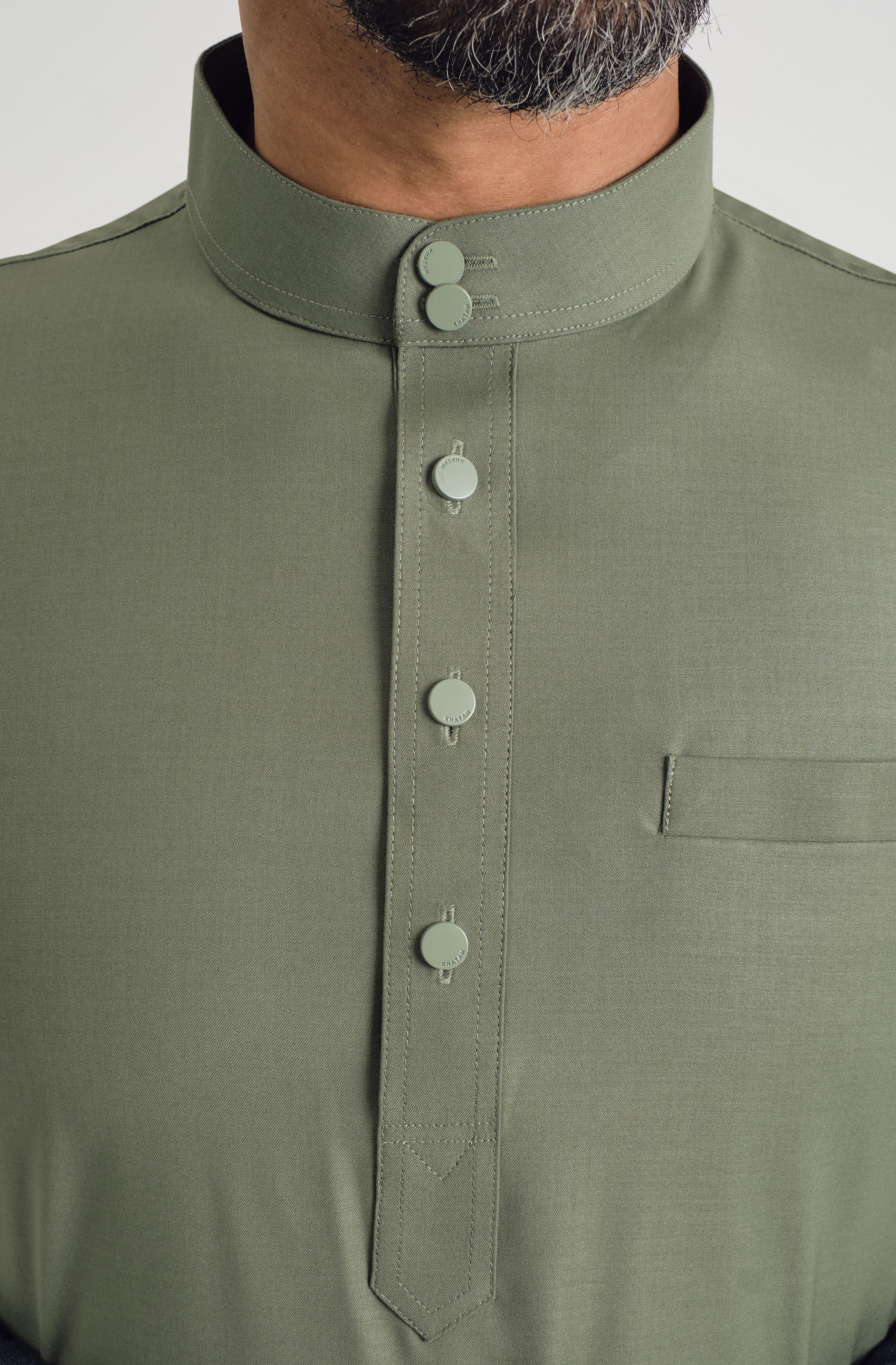 Patawali Baju Melayu Cekak Musang - Pickle Green