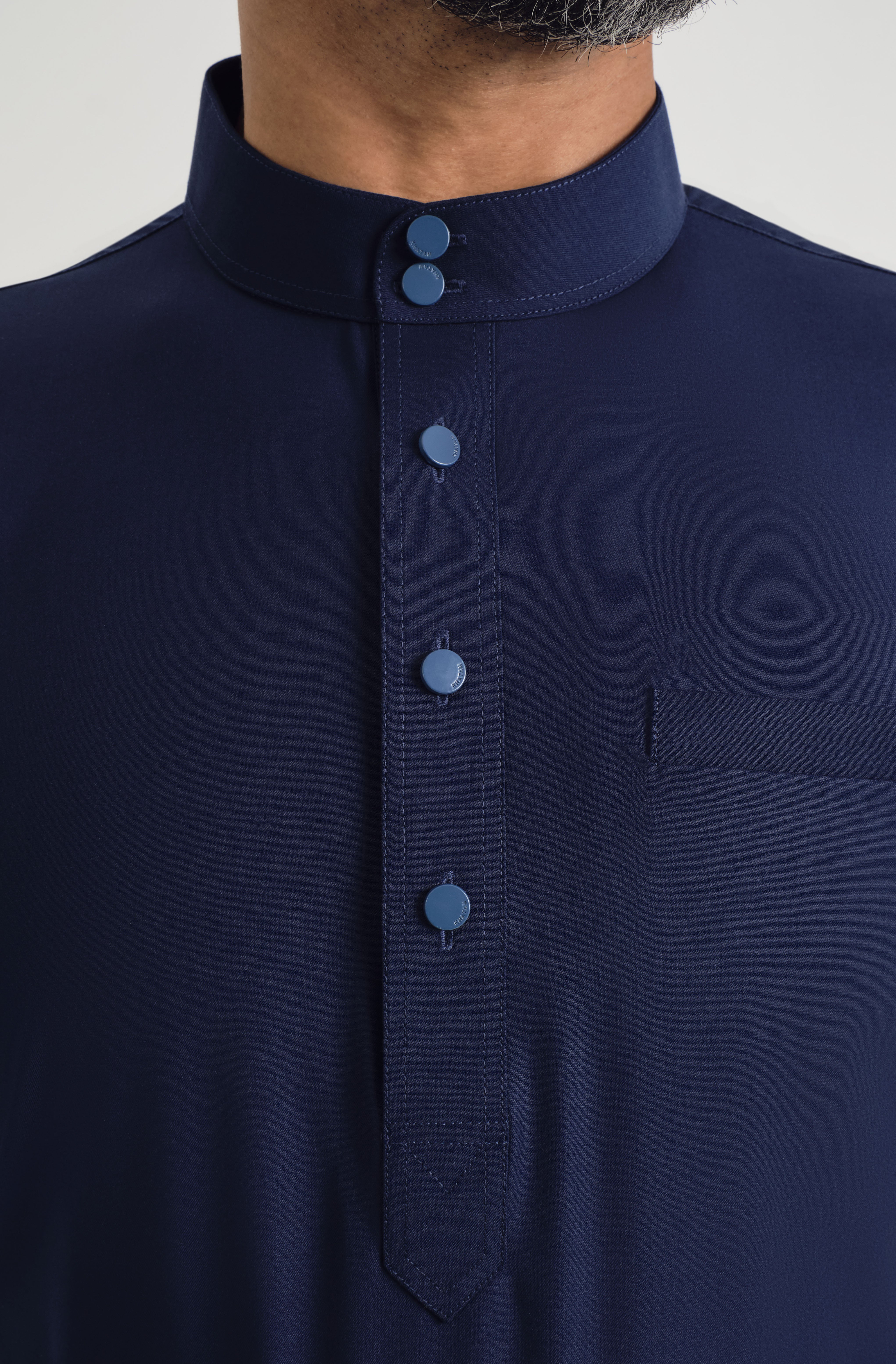 Patawali Baju Melayu Cekak Musang - Dark Navy