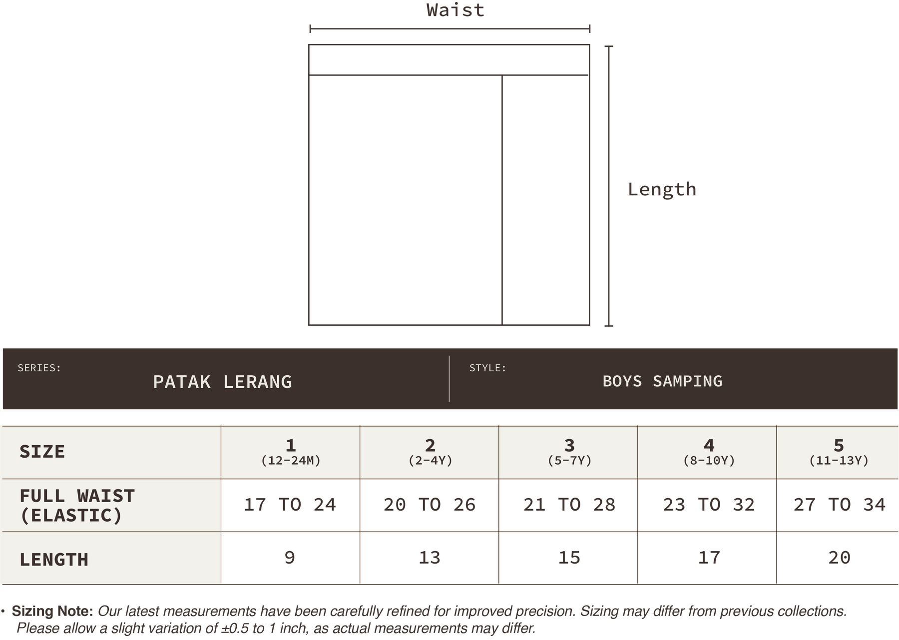 Boys Samping Patak Lerang - Hijau Biru