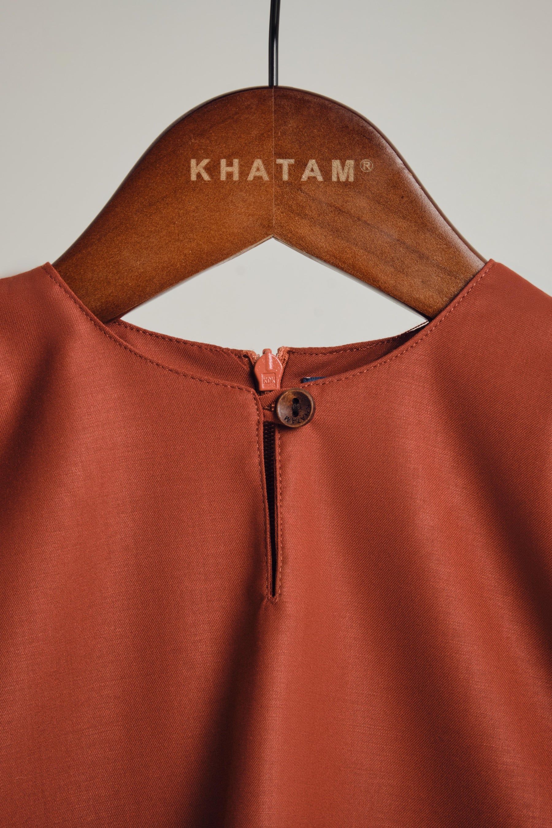 Patawali Baby Girls Baju Kurung- Brick Red