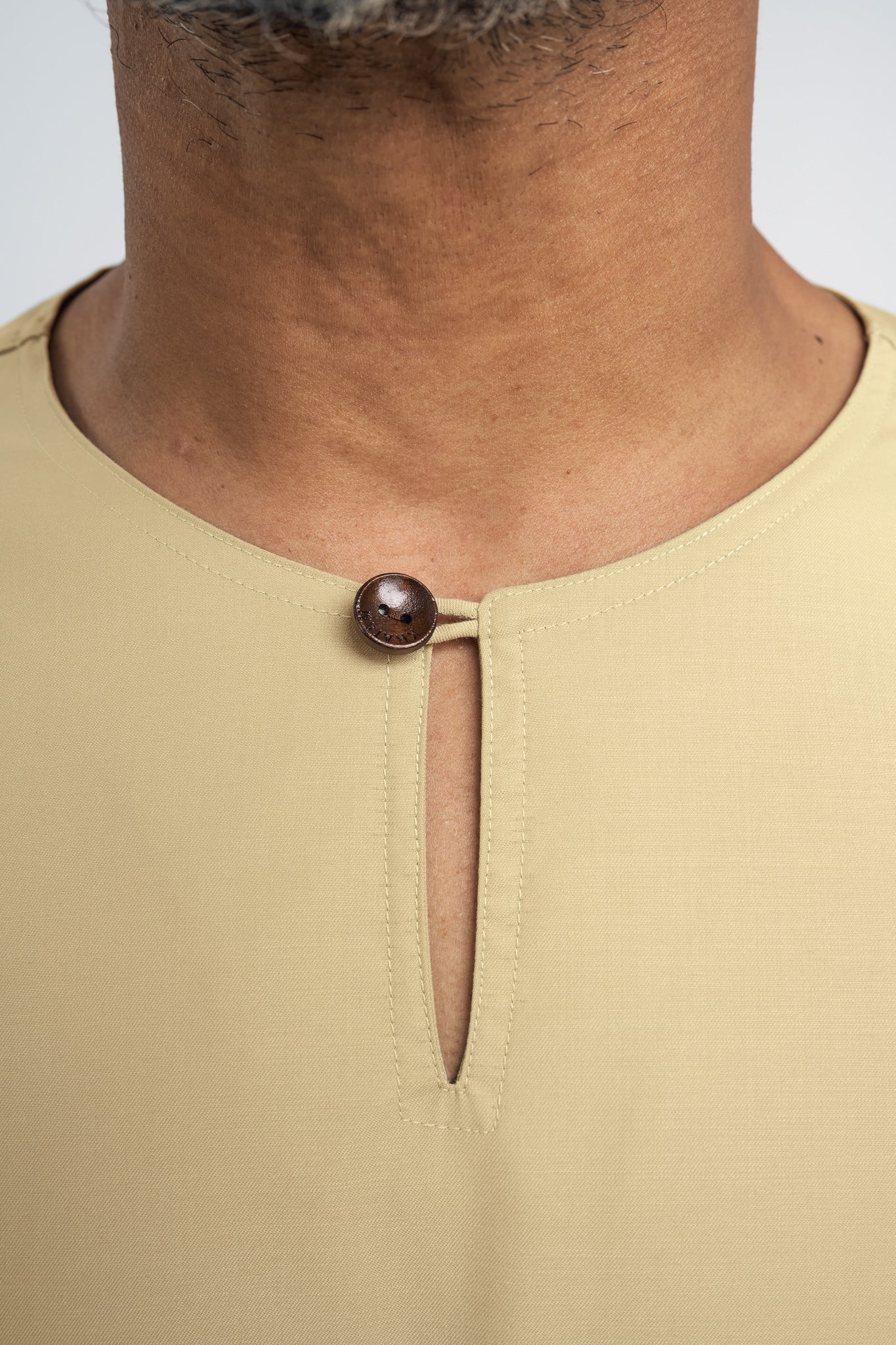 Patawali Modern Fit Baju Melayu Teluk Belanga - Buttermilk