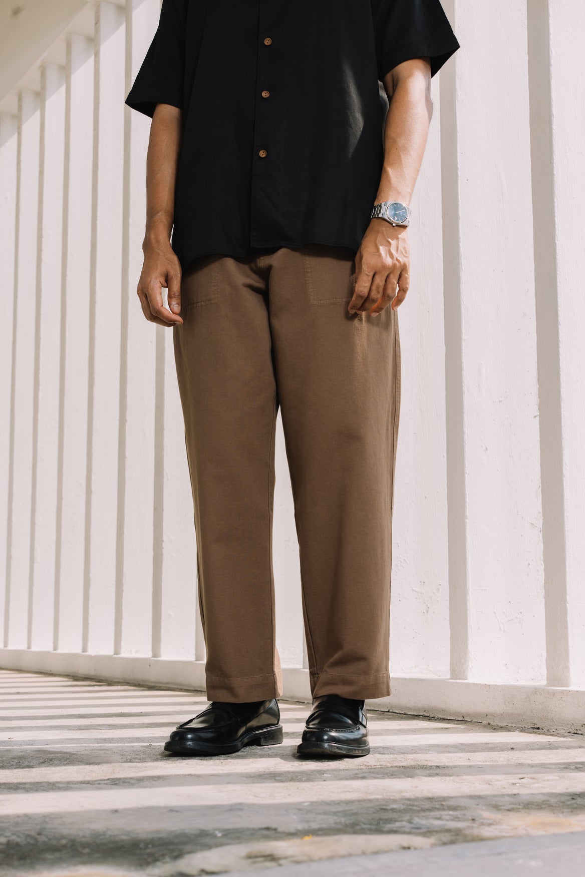 KHTM Canvas Trouser - Olive Brown