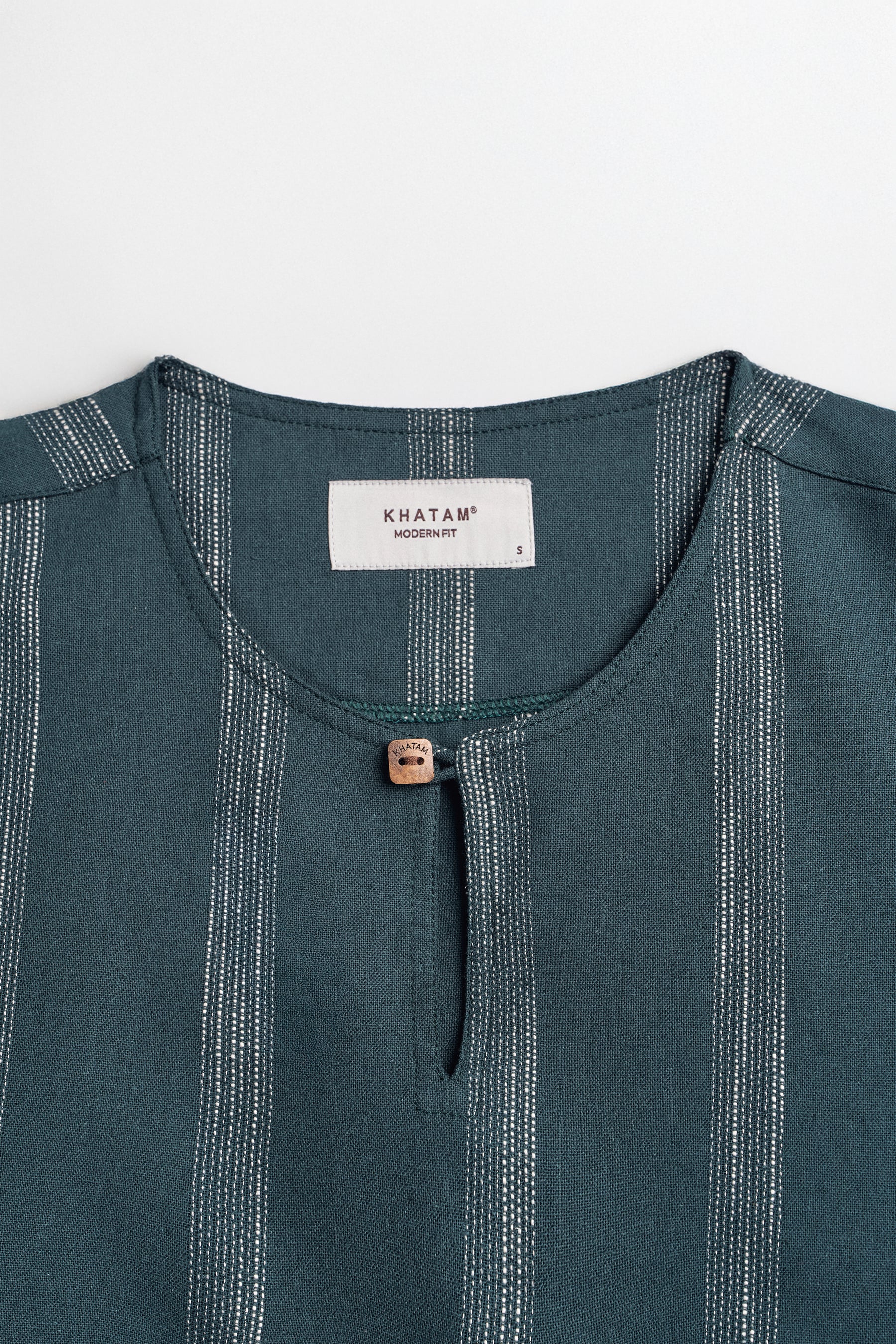 Detak Modern Fit Long Sleeves Top - Dark Green