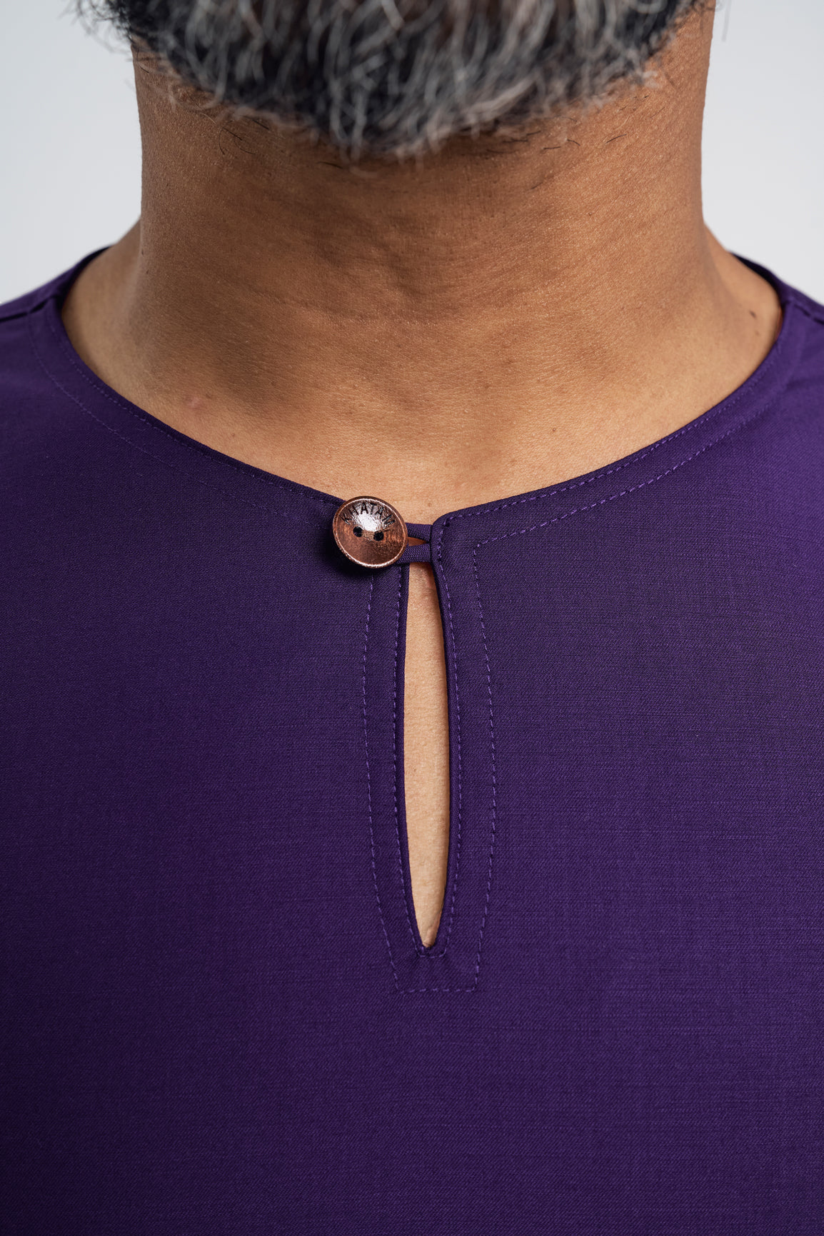 Patawali Modern Fit Baju Melayu Teluk Belanga - Dark Indigo