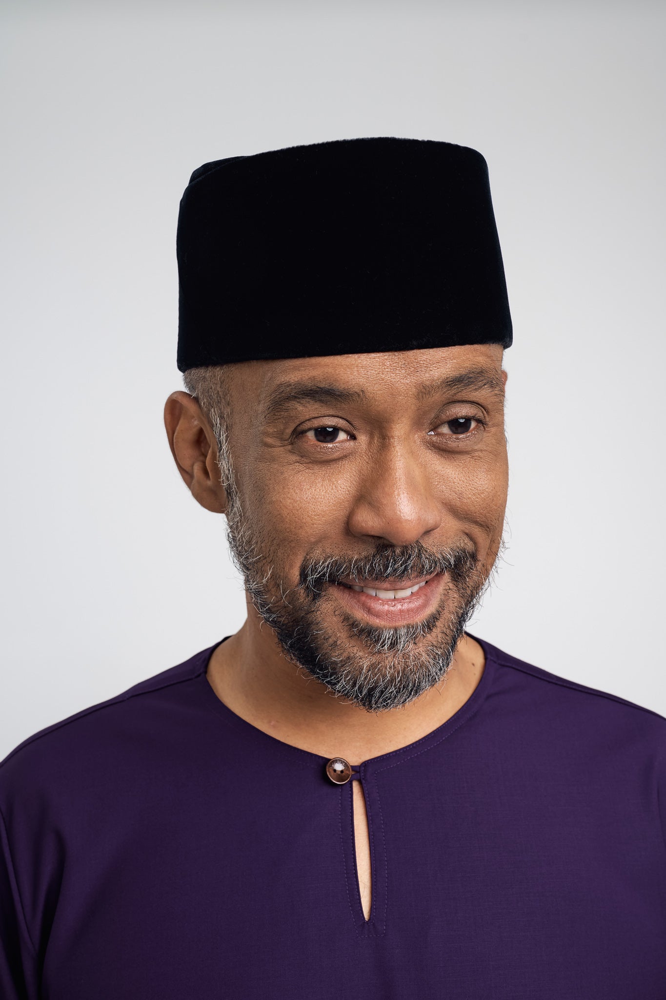 Patawali Modern Fit Baju Melayu Teluk Belanga - Dark Indigo