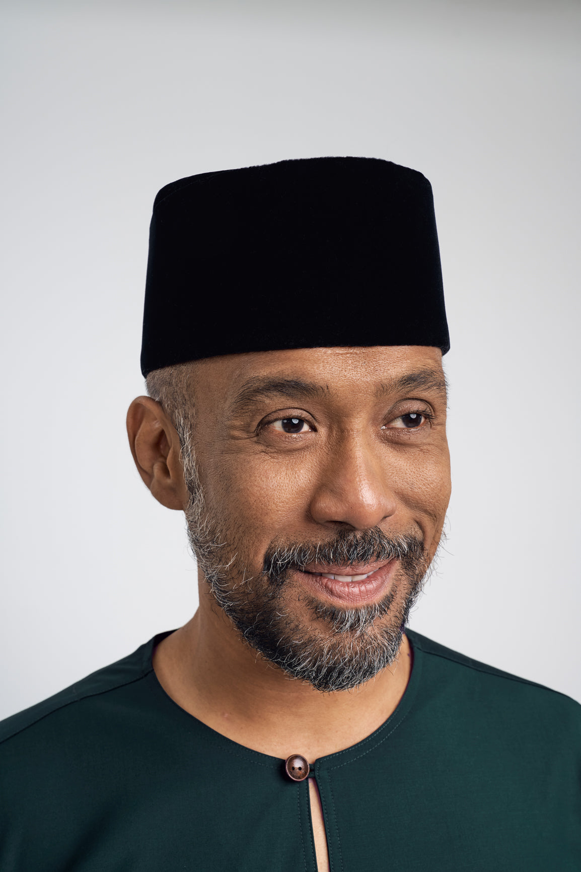 Patawali Modern Fit Baju Melayu Teluk Belanga - Deep Green