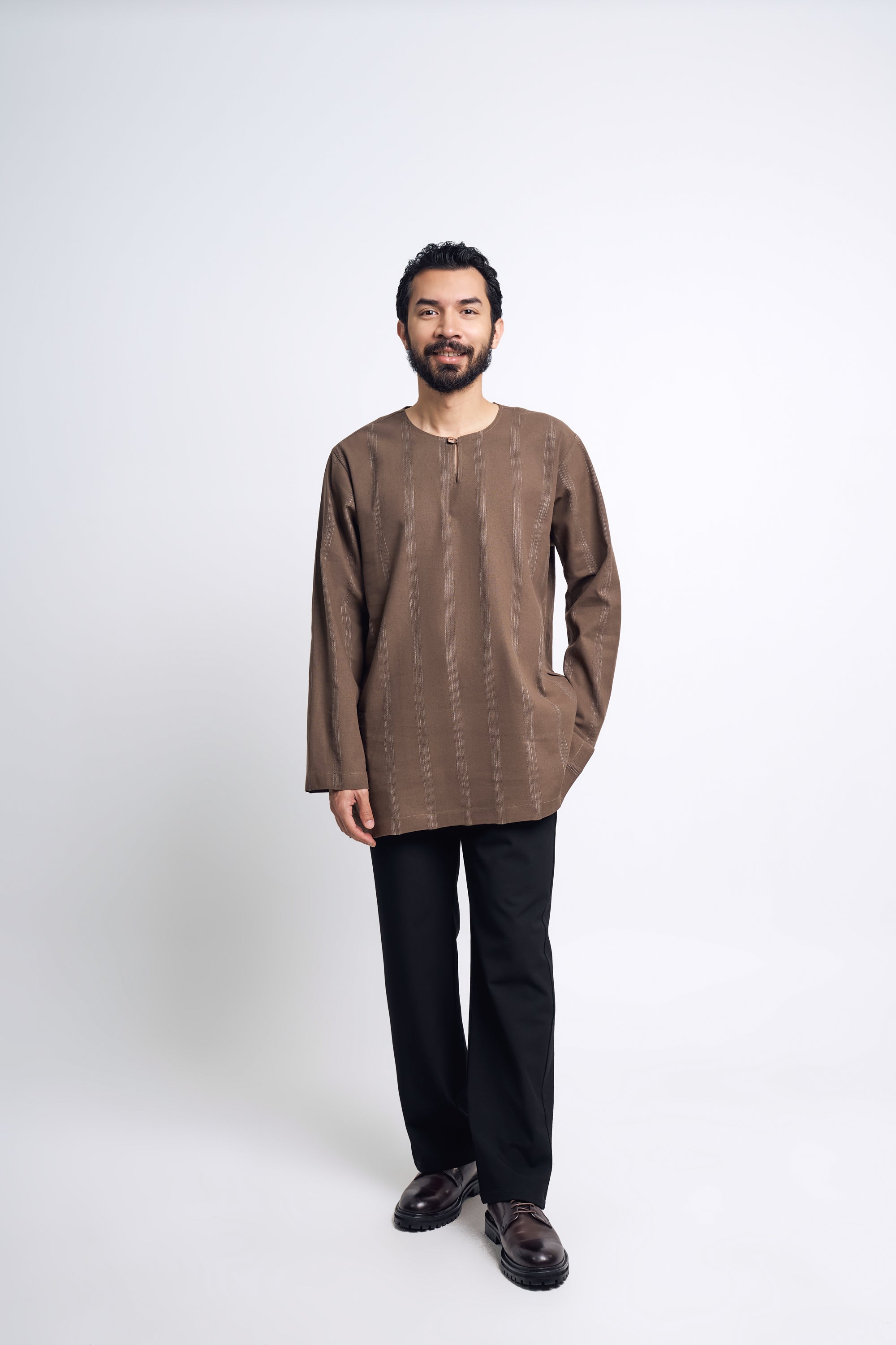 Detak Modern Fit Long Sleeves Top - Dusty Olive