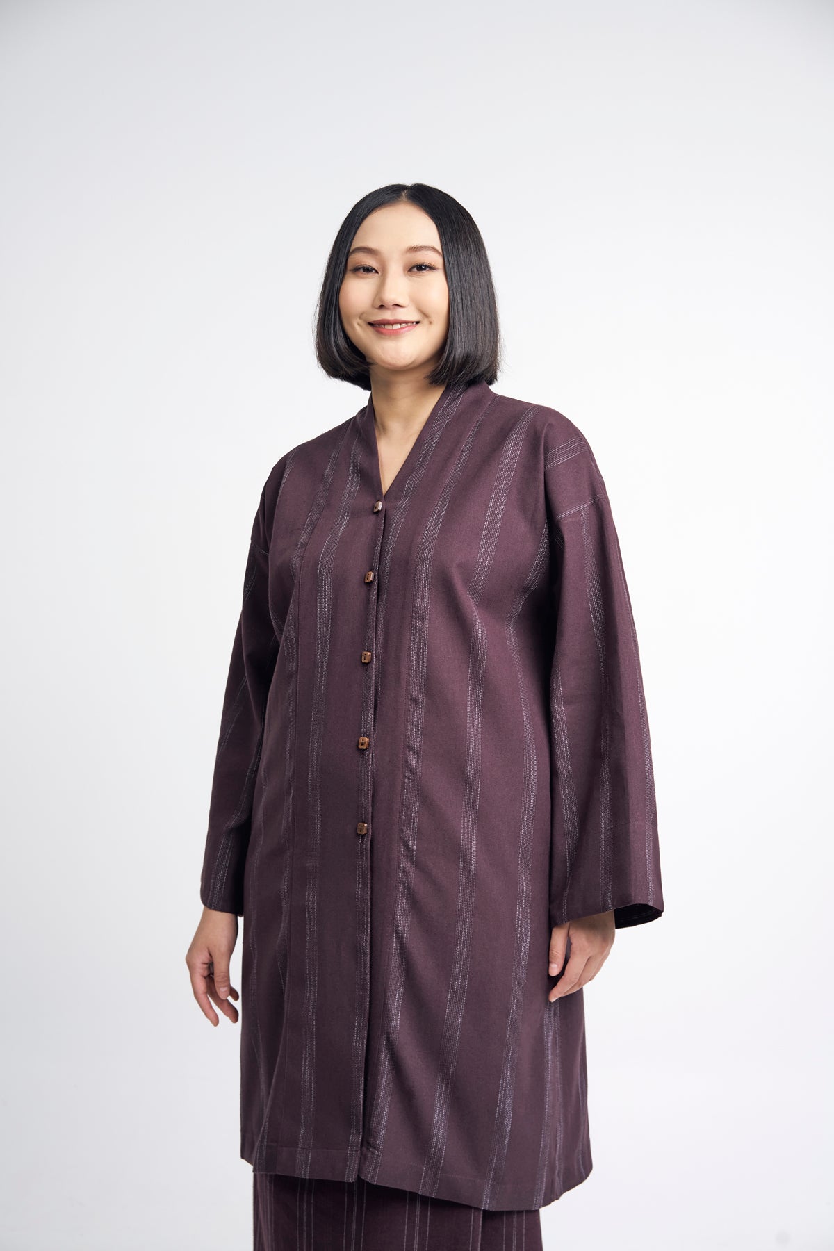 Detak Women Baju Belah - Burgundy