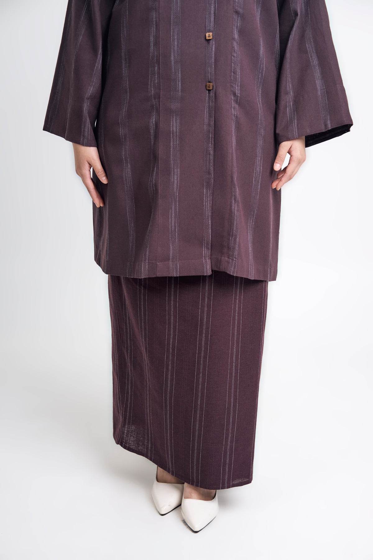 Detak Women Baju Belah - Burgundy