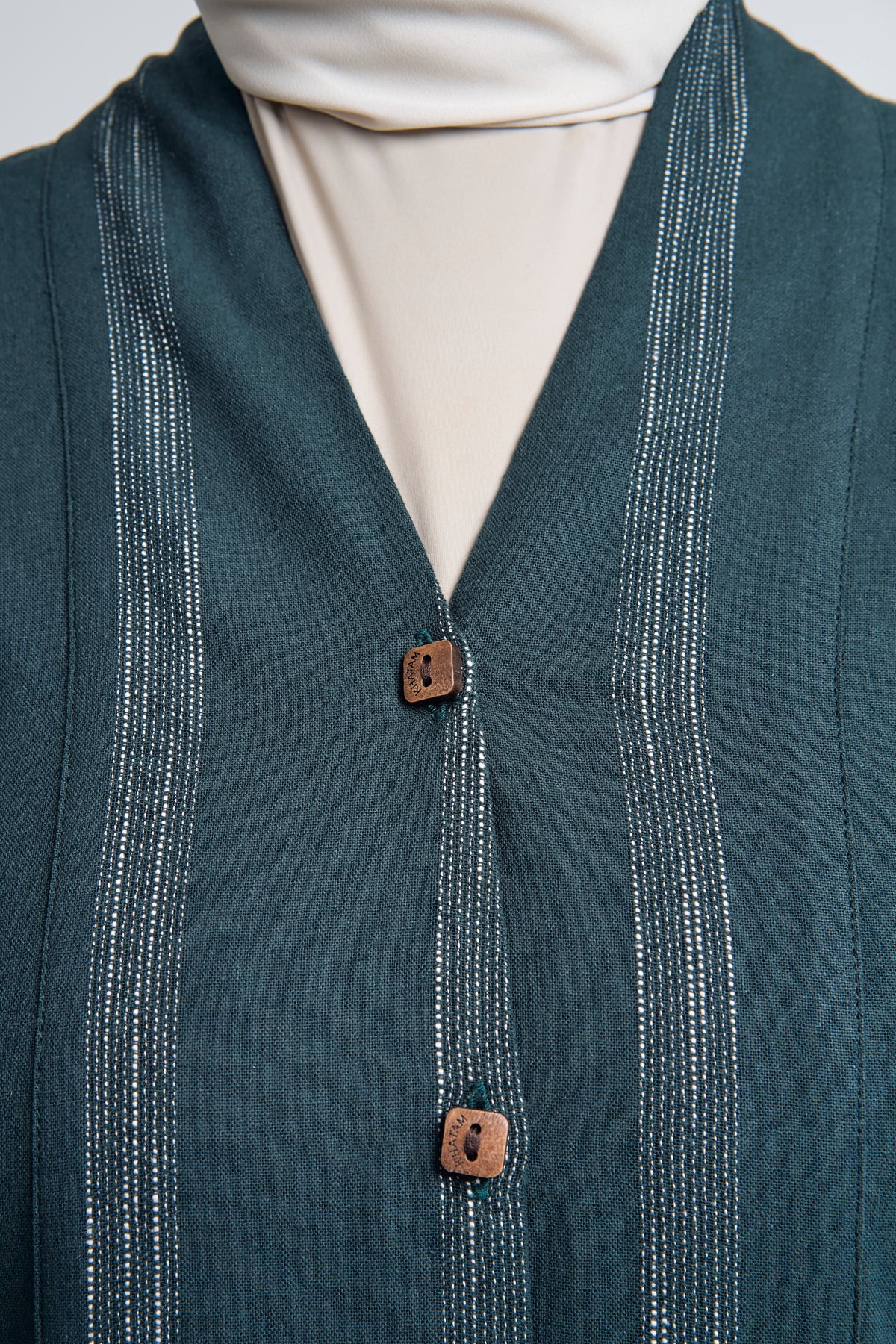 Detak Women Baju Belah - Dark Green