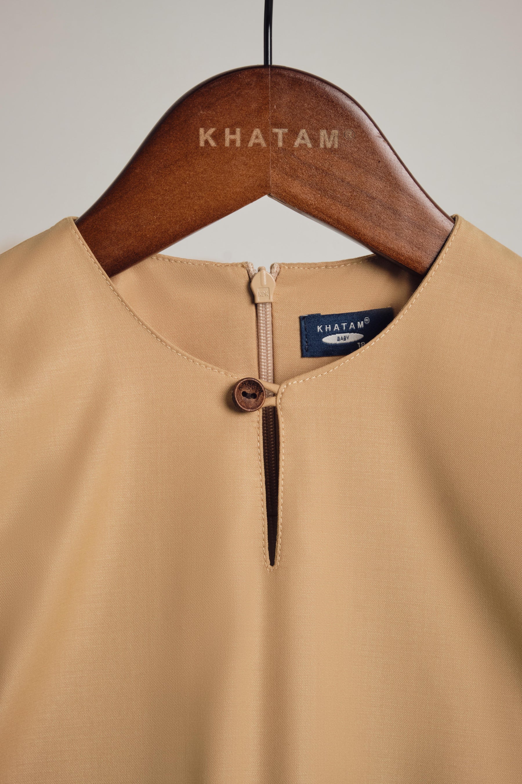 Patawali Baby Boys Baju Melayu Teluk Belanga - Golden Rod