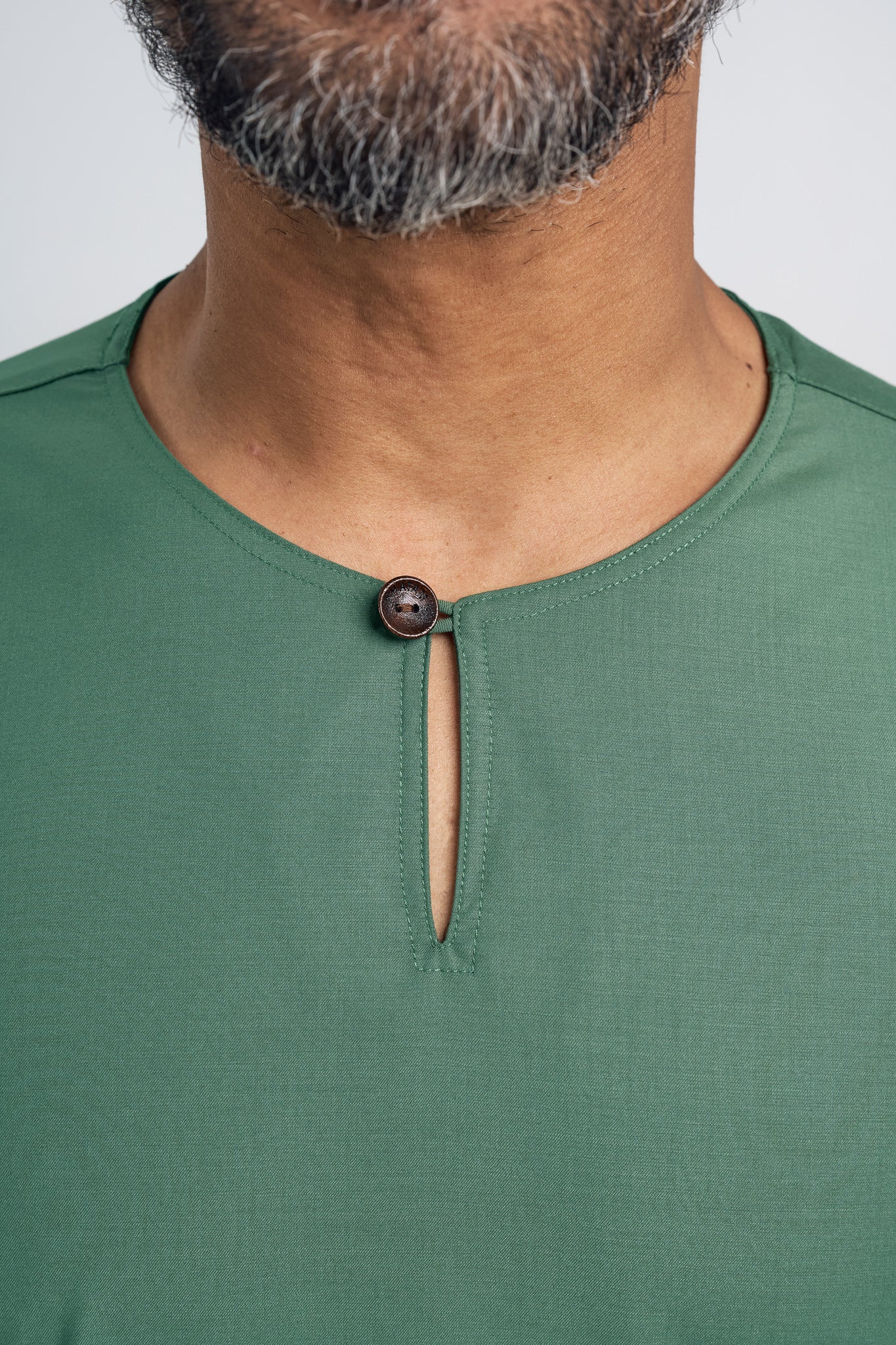 Patawali Modern Fit Baju Melayu Teluk Belanga - Grass Green