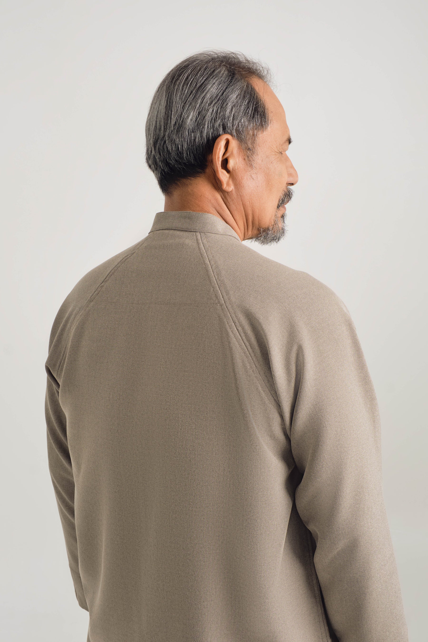 KHATAM x M.NASIR : Raglan Top - Grey