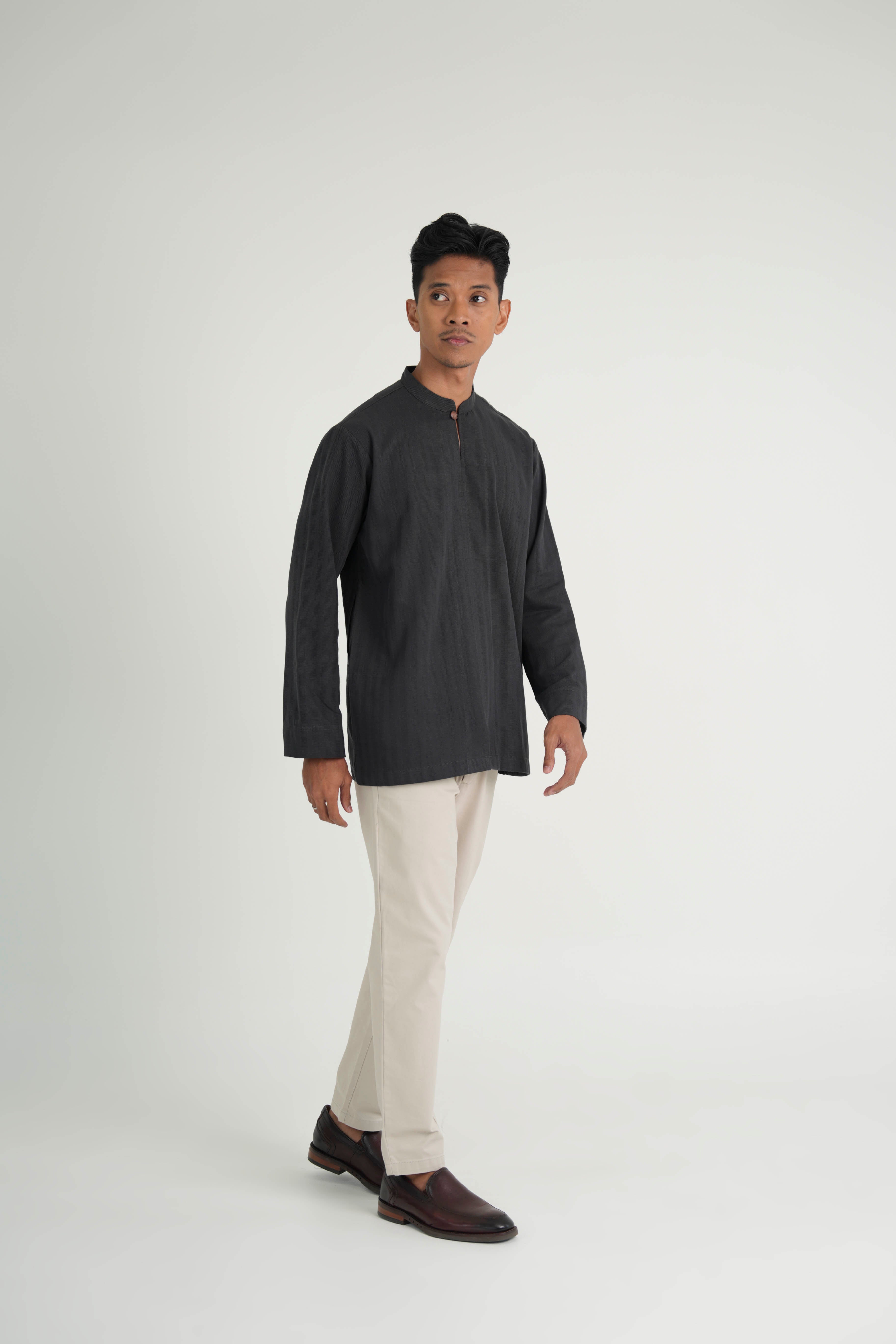 Jalenan Modern Fit Collared Top - Hale Blue