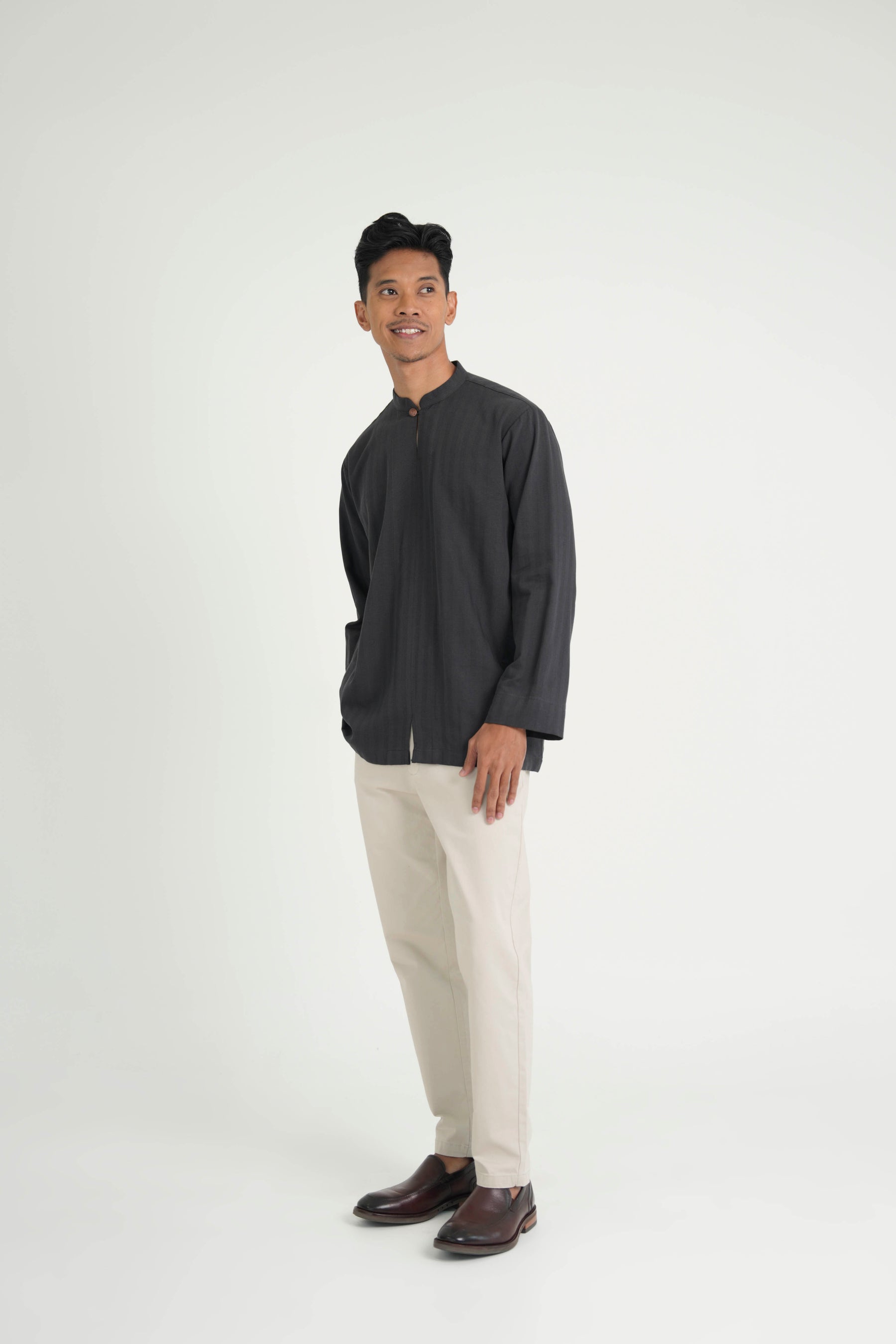 Jalenan Modern Fit Collared Top - Hale Blue