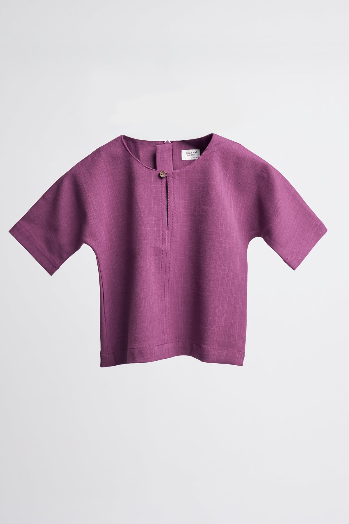 Kemudi Baby Boy Top - Mulberry