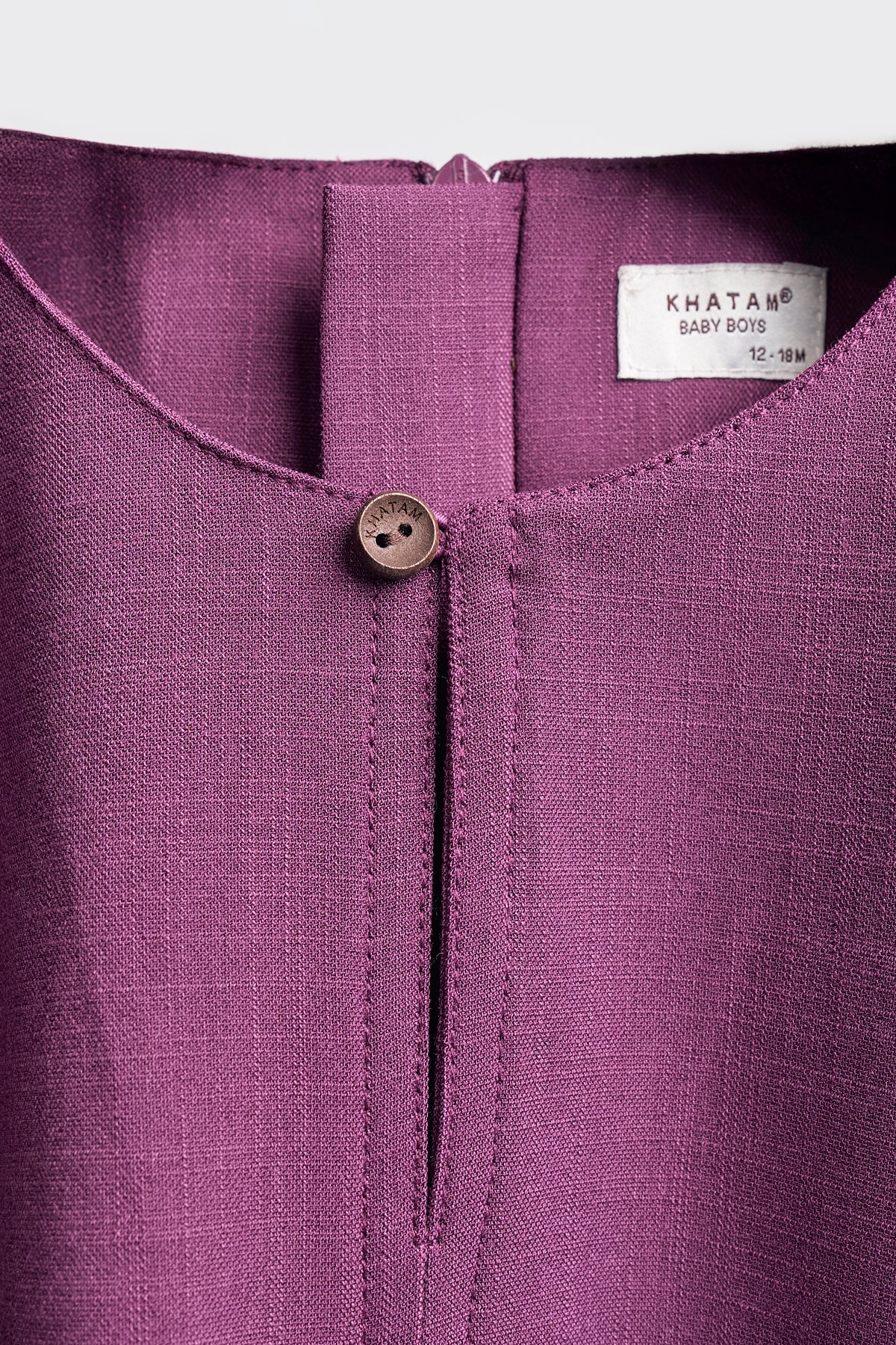 Kemudi Baby Boy Top - Mulberry