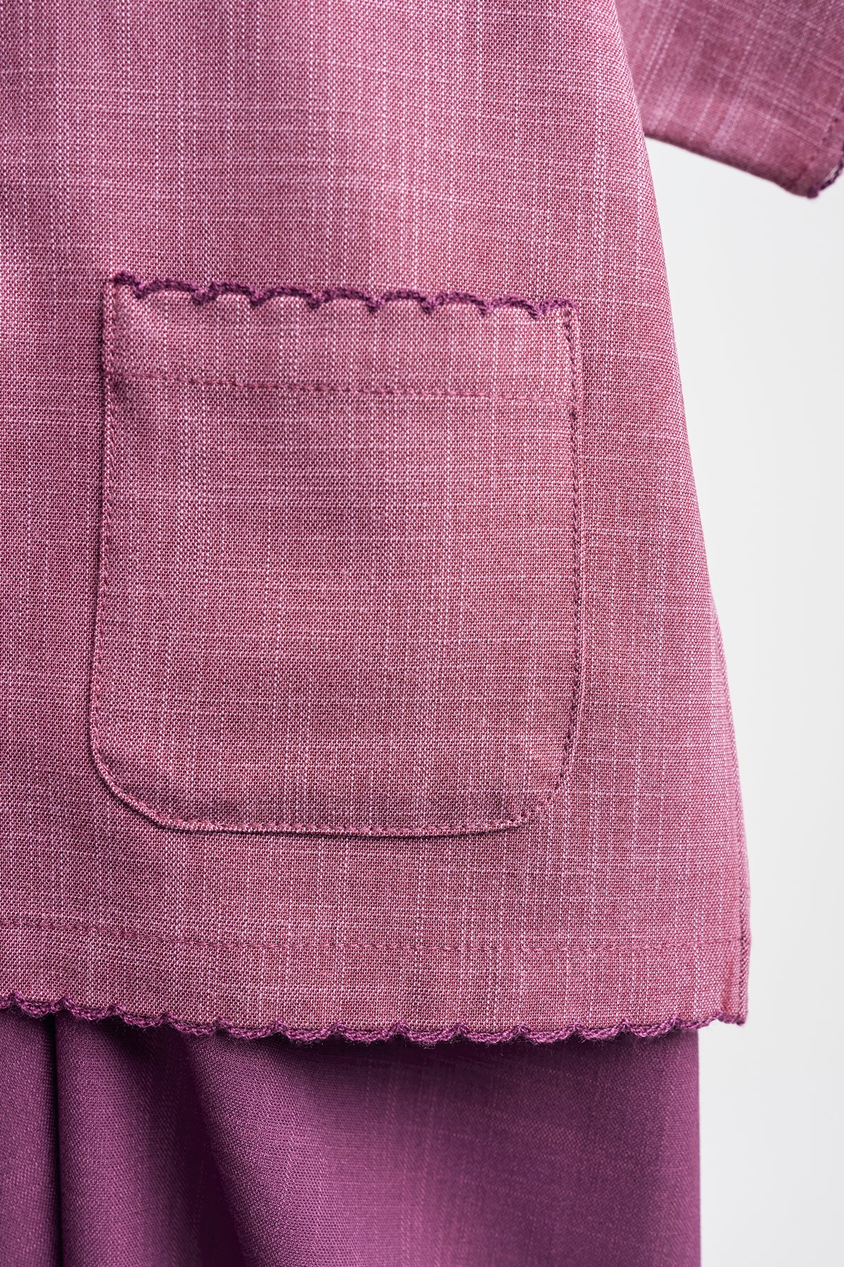 Kemudi Baby Girl Baju Kurung - Mulberry Pink