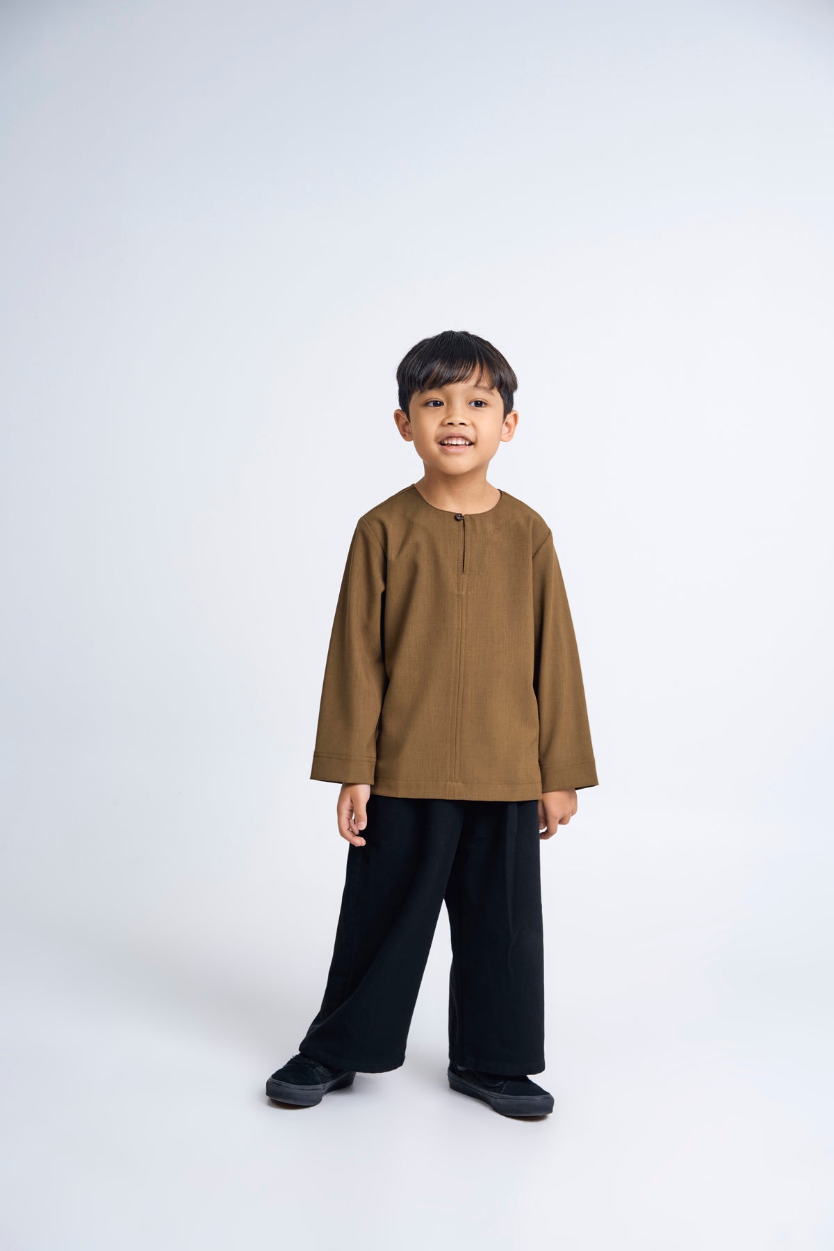 Kemudi Boys Top - Olive