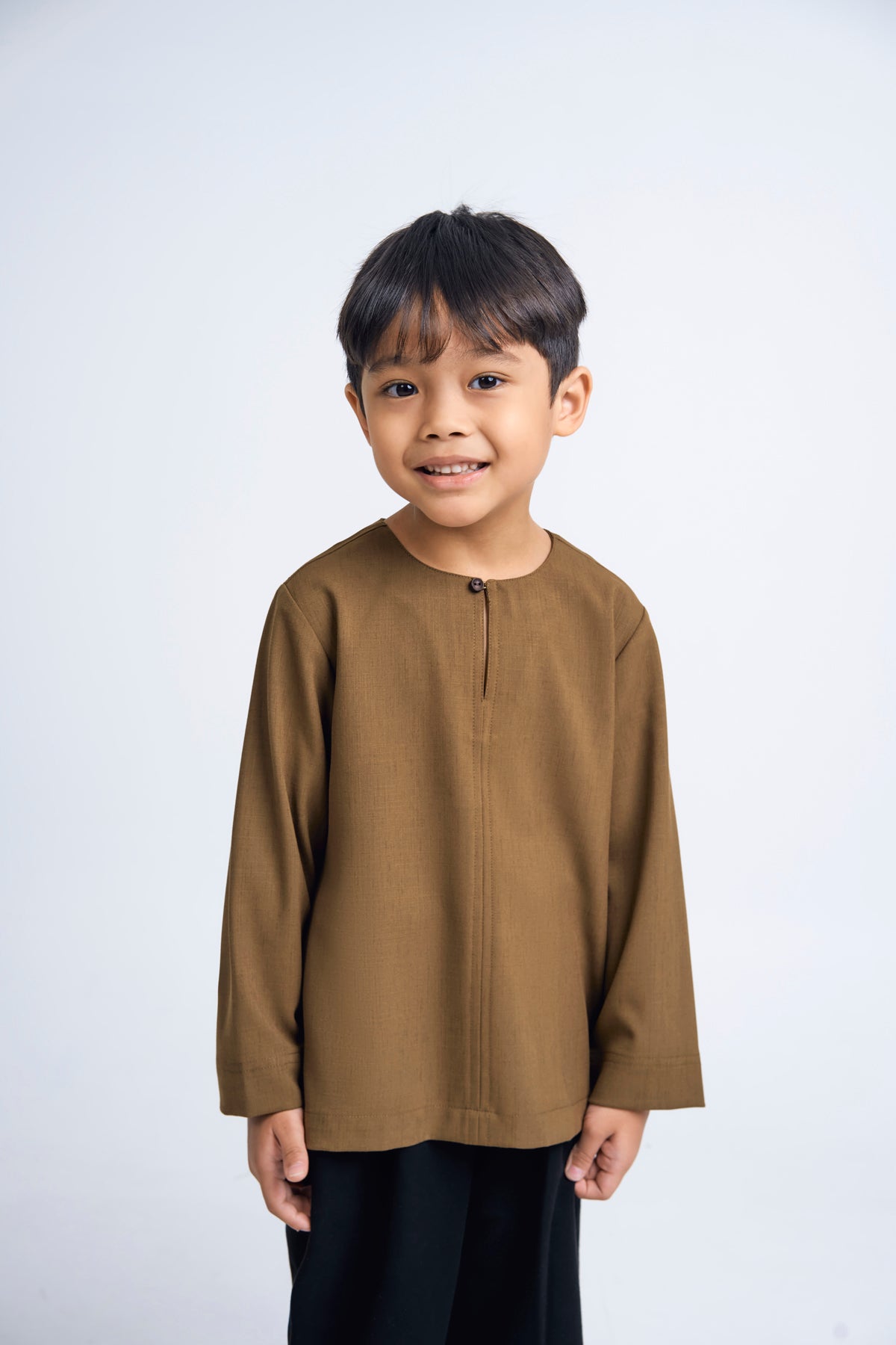 Kemudi Boys Top - Olive