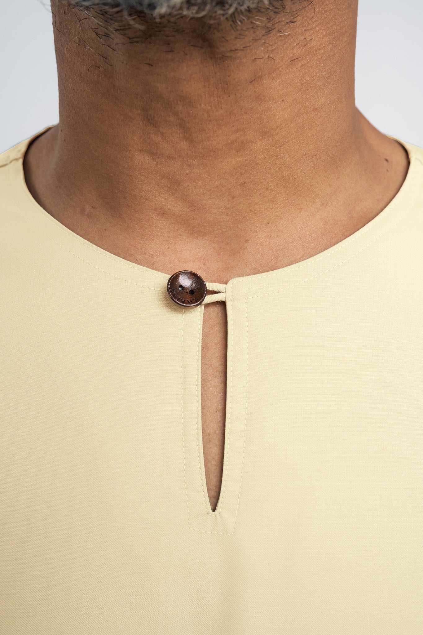 Patawali Modern Fit Baju Melayu Teluk Belanga - Kuning Langsat