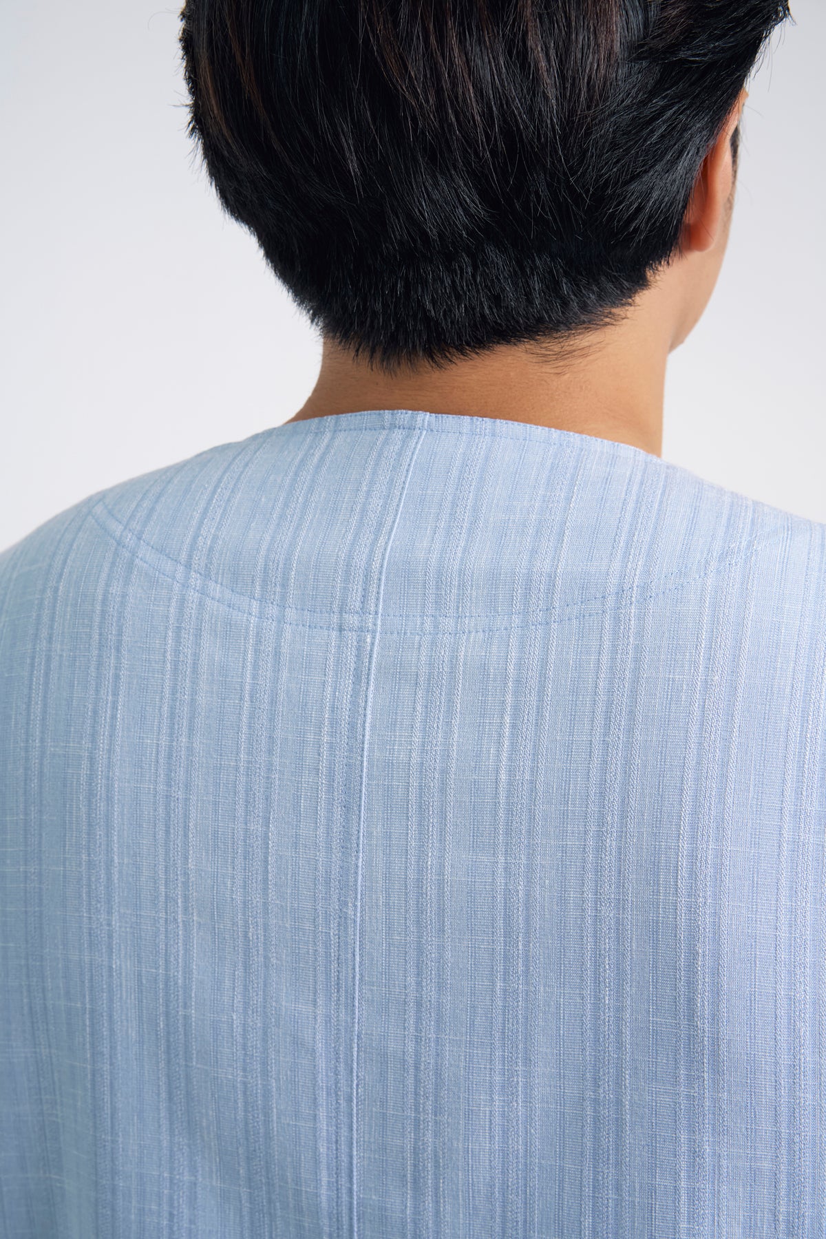 Lembar Modern Fit Long Sleeves Top - Light Blue