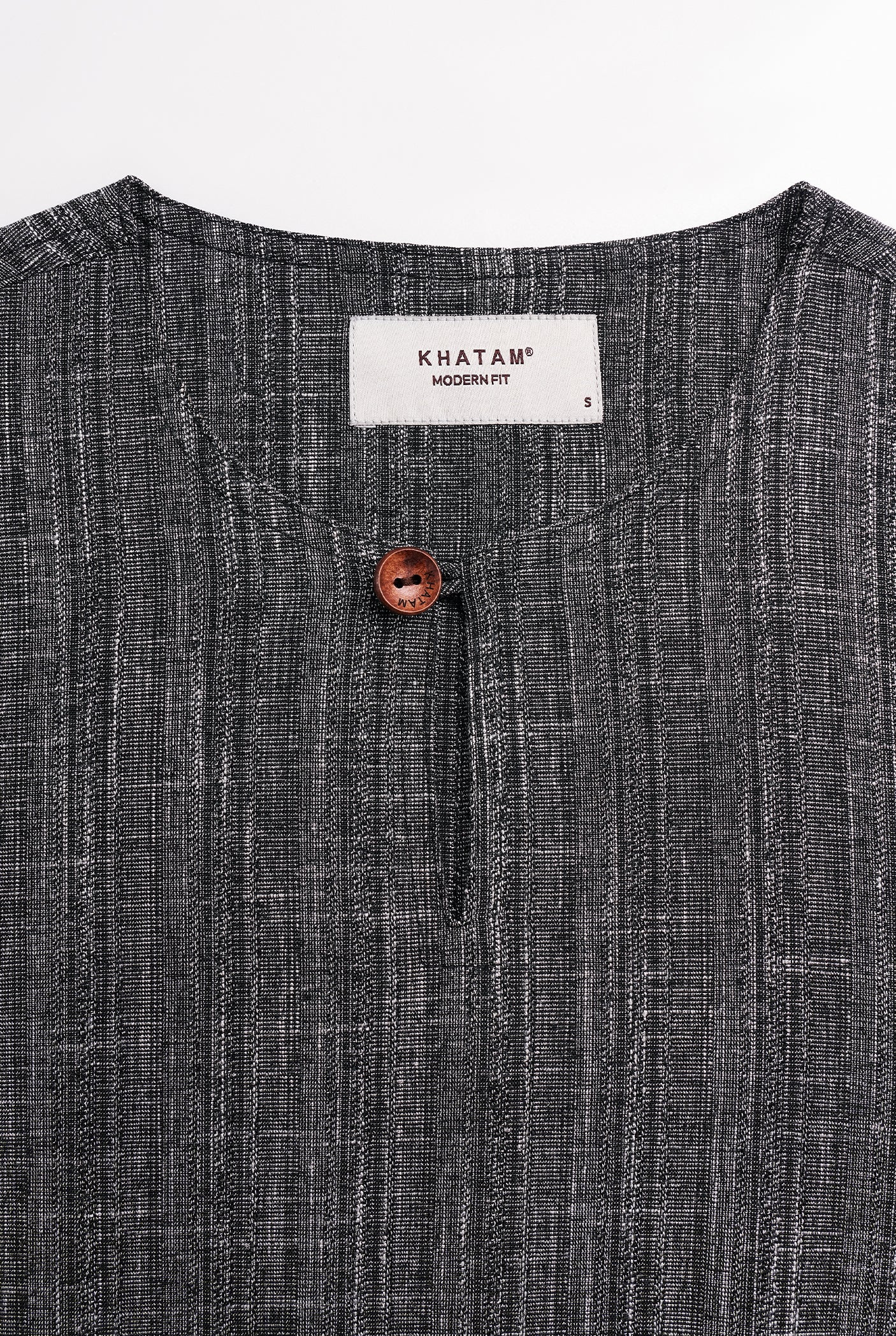 Lembar Modern Fit Long Sleeves Top - Charcoal