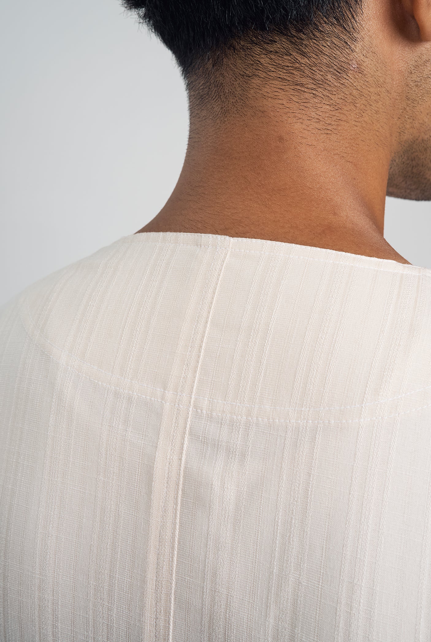 Lembar Modern Fit Long Sleeves Top - Cream