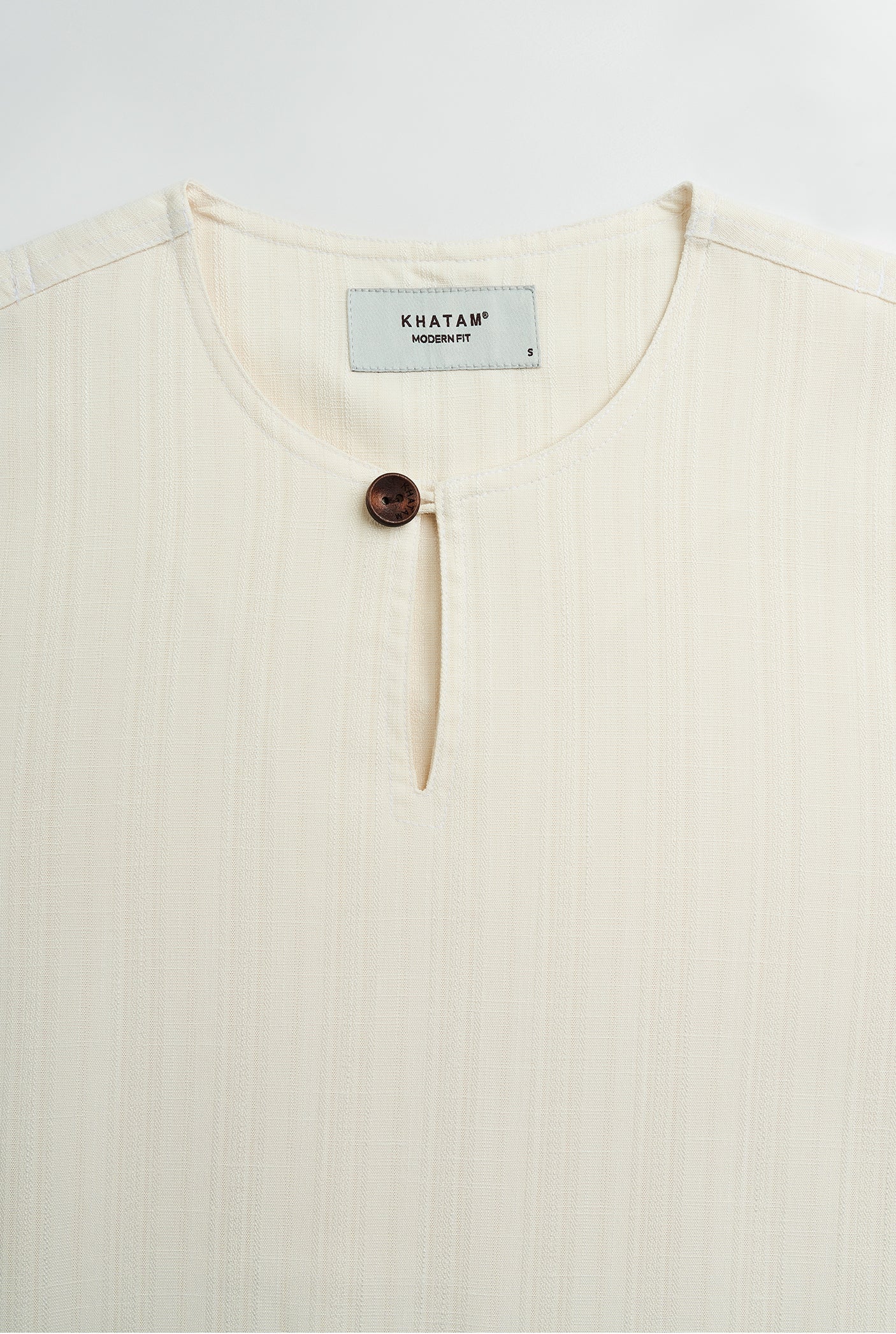 Lembar Modern Fit Long Sleeves Top - Cream