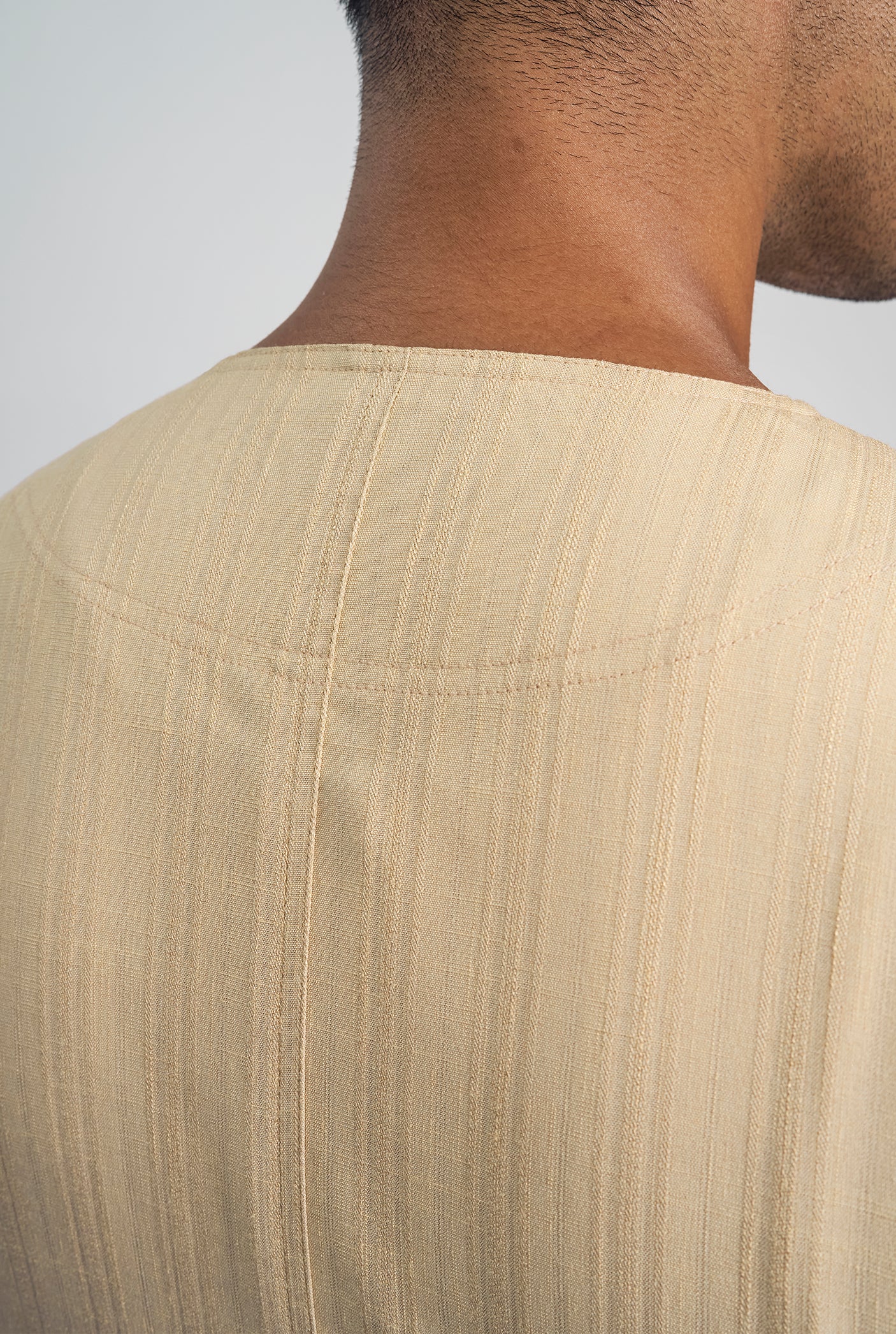 Lembar Modern Fit Long Sleeves Top - Light Brown