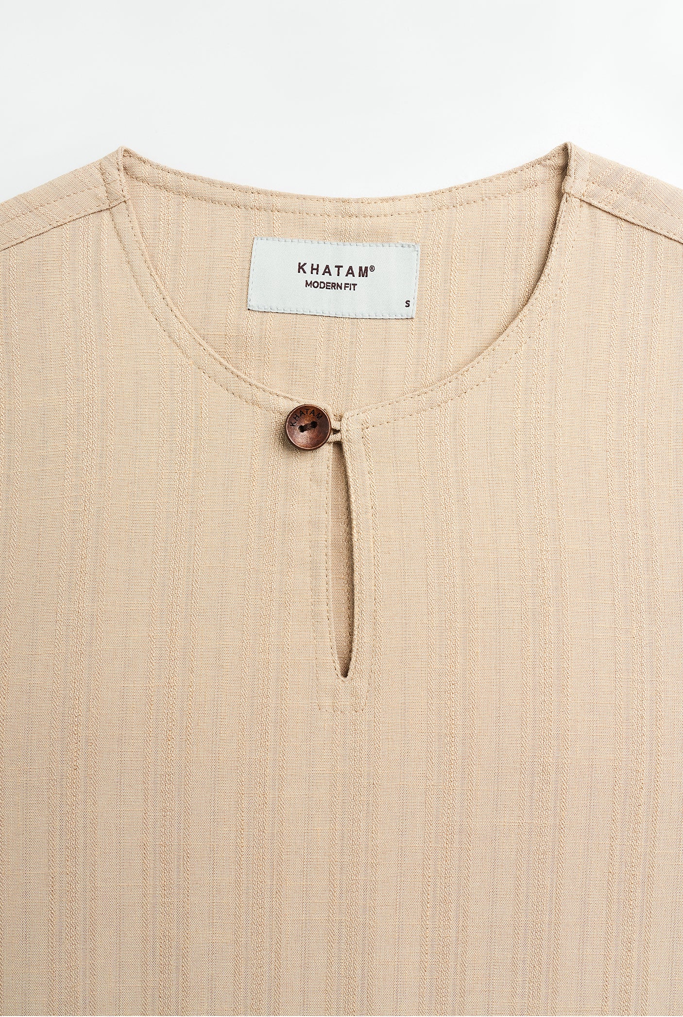 Lembar Modern Fit Long Sleeves Top - Light Brown