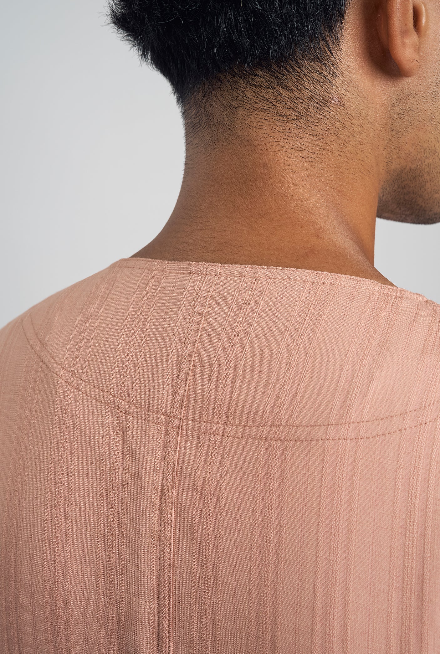 Lembar Modern Fit Long Sleeves Top - Apricot