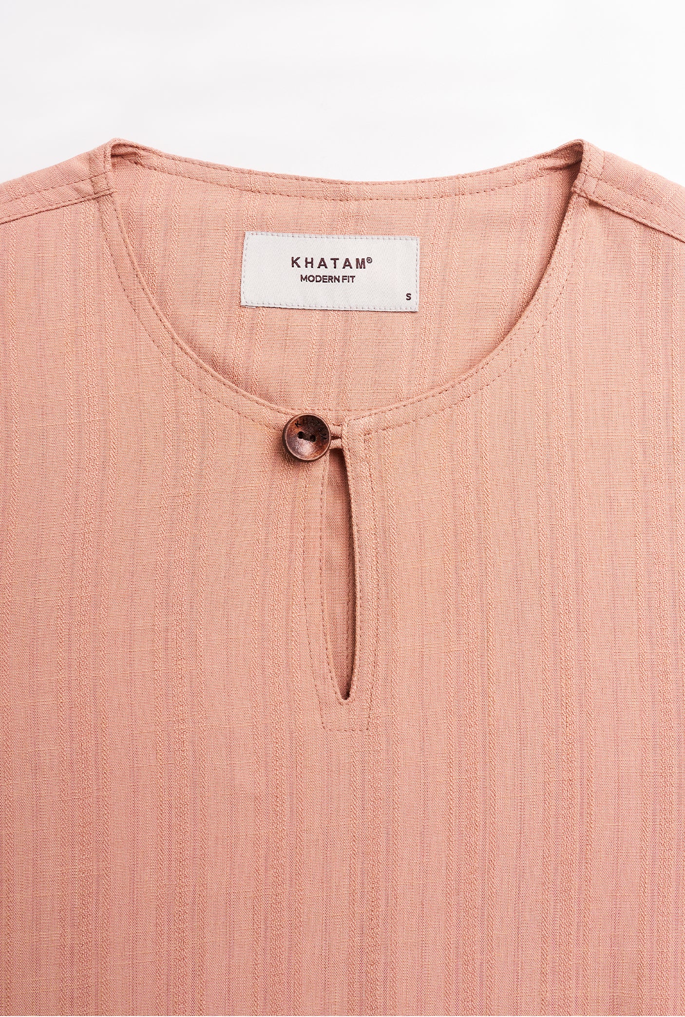 Lembar Modern Fit Long Sleeves Top - Apricot