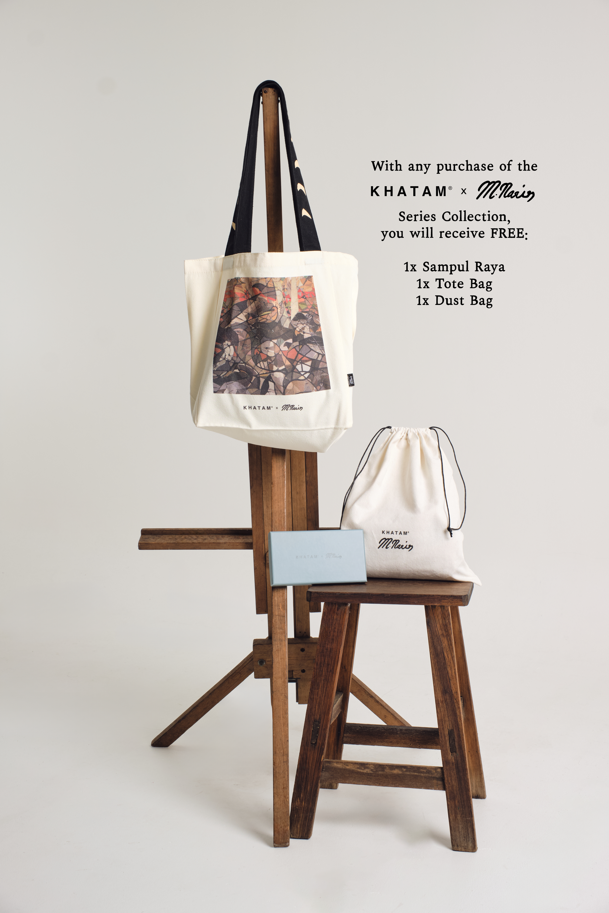 KHATAM x M.NASIR : Classic Fit Baju Melayu Teluk Belanga - Off White