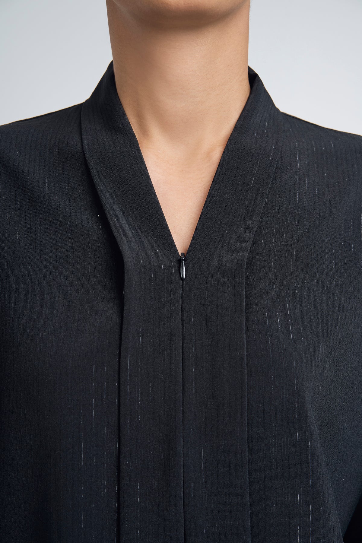 Nyonya Khatam Kemboja Kebaya Labuh - Black