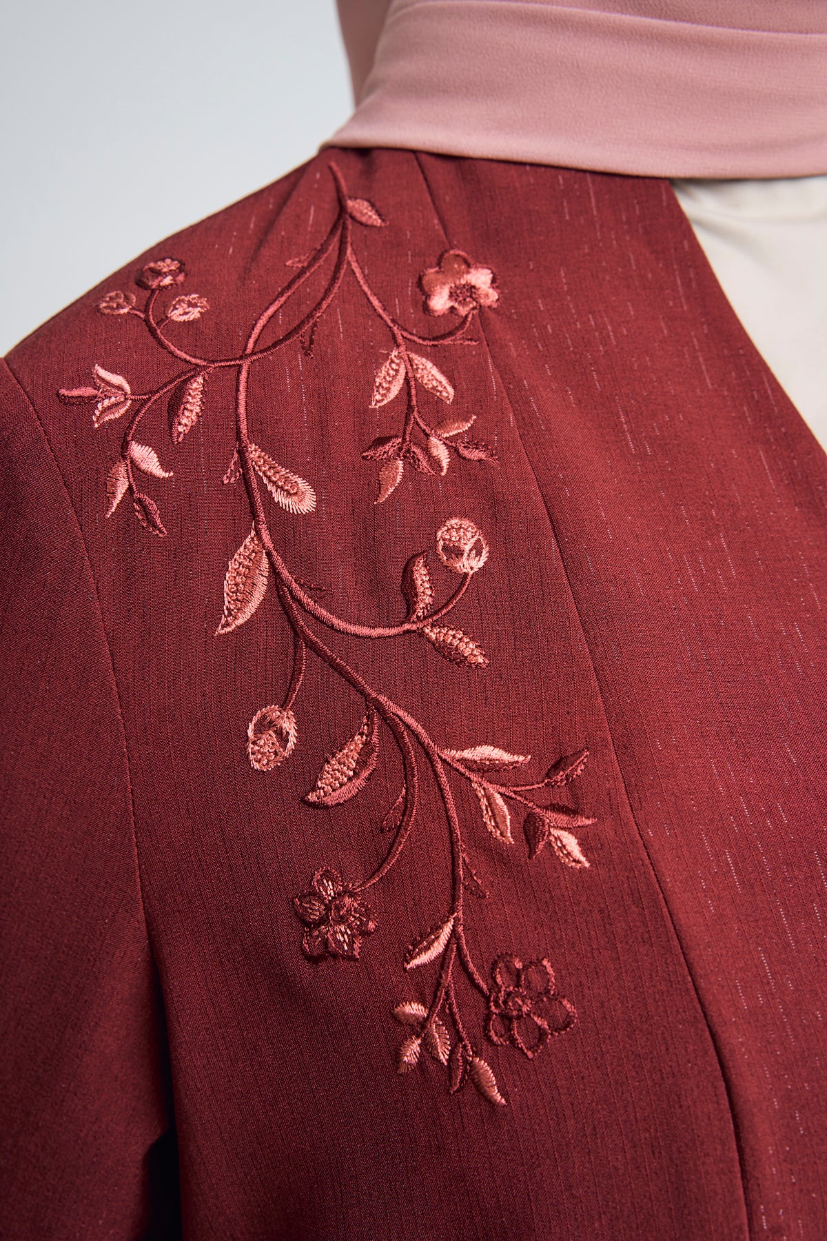 Nyonya Khatam Orked Kebaya - Maroon