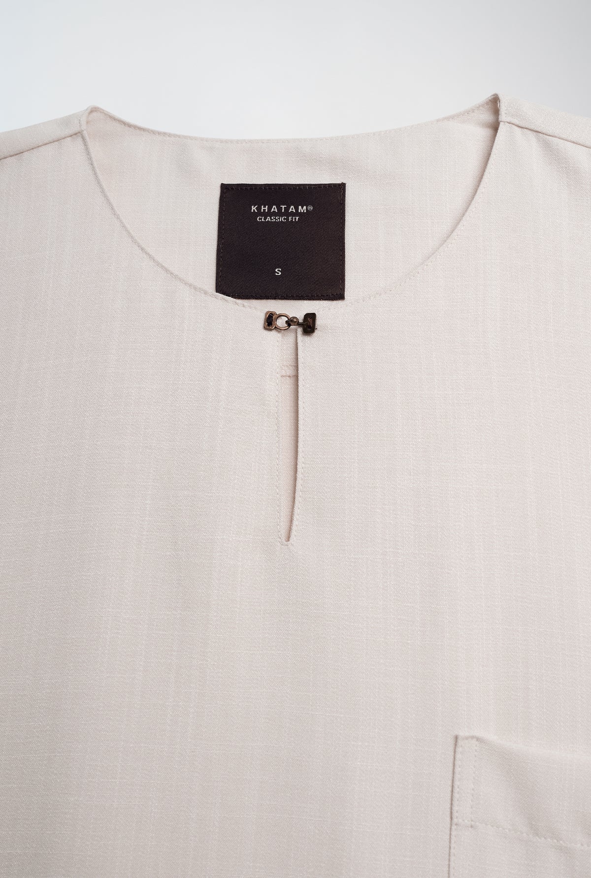 OG' Series Baju Melayu Teluk Belanga Klasik Seluar Moden - Putih Gading