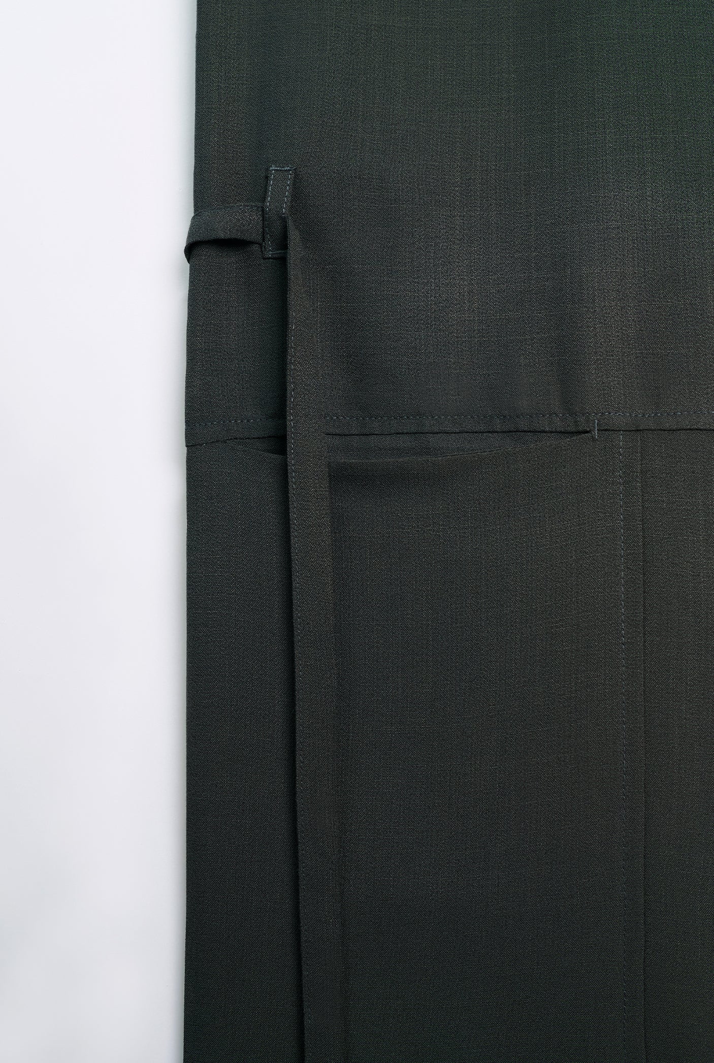 OG' Series Baju Melayu Teluk Belanga Klasik Seluar Ikat - Hijau Arang