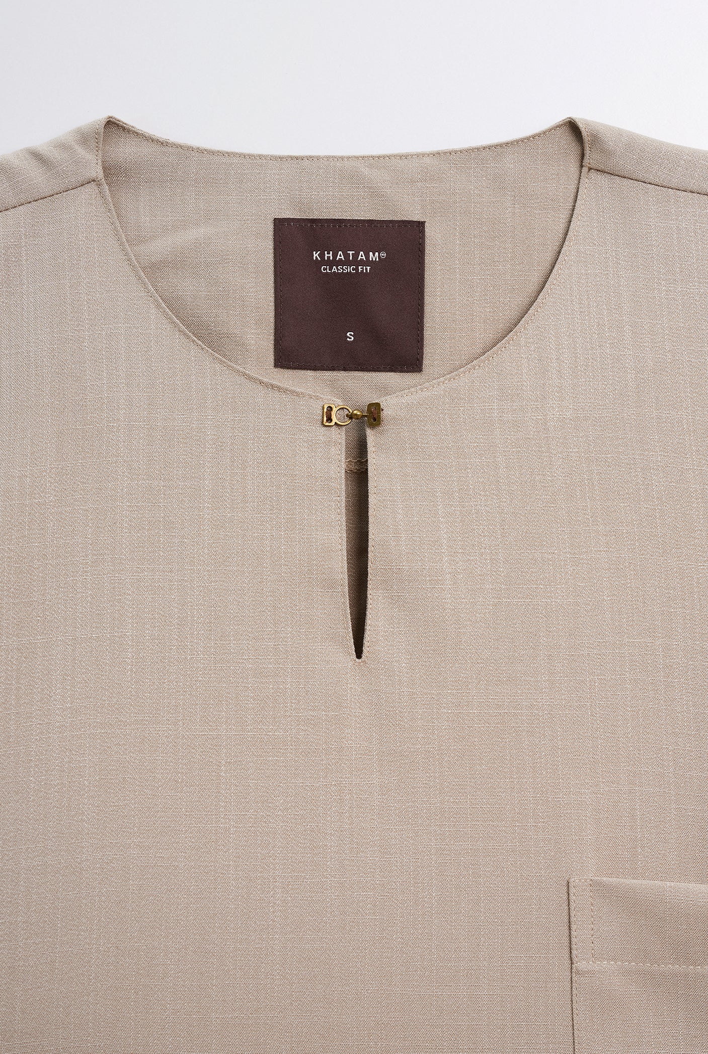 OG' Series Baju Melayu Teluk Belanga Klasik Seluar Moden - Perang Abu