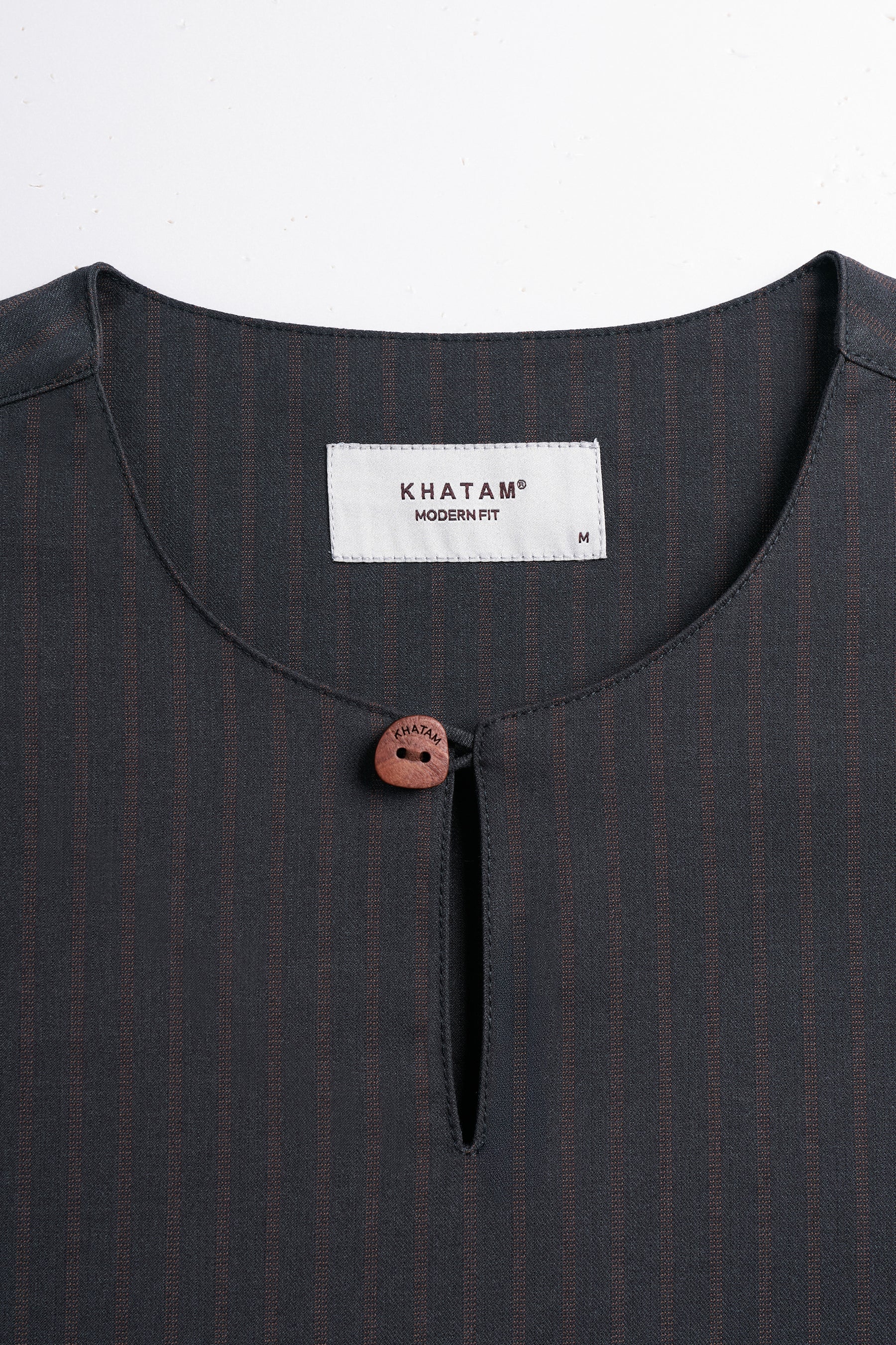 Pasak Modern Fit Top Quarter Sleeves - Deep Grey