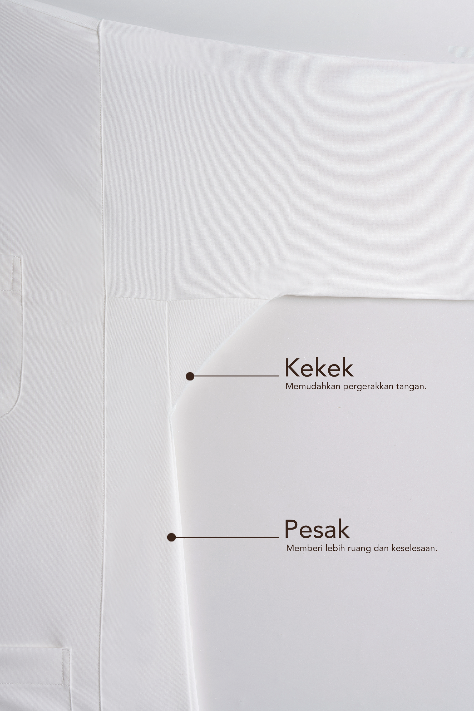 Patawali Classic Fit Baju Melayu Cekak Musang - Antique White