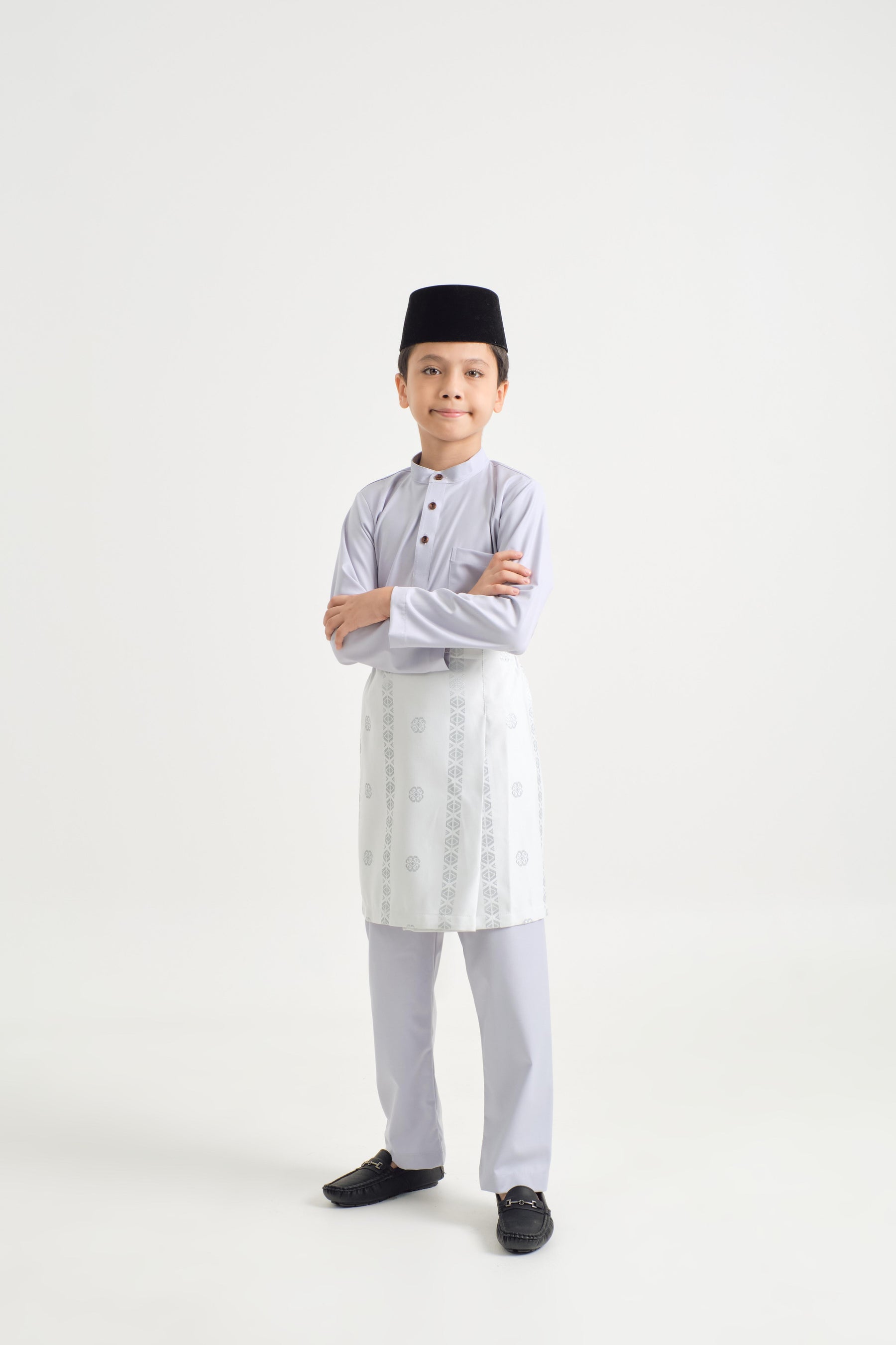 Patawali Boys Baju Melayu Cekak Musang - Pale Plum