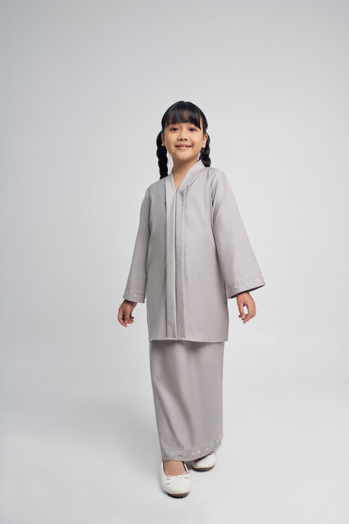 Patawali Girl Kebaya - Ash Grey