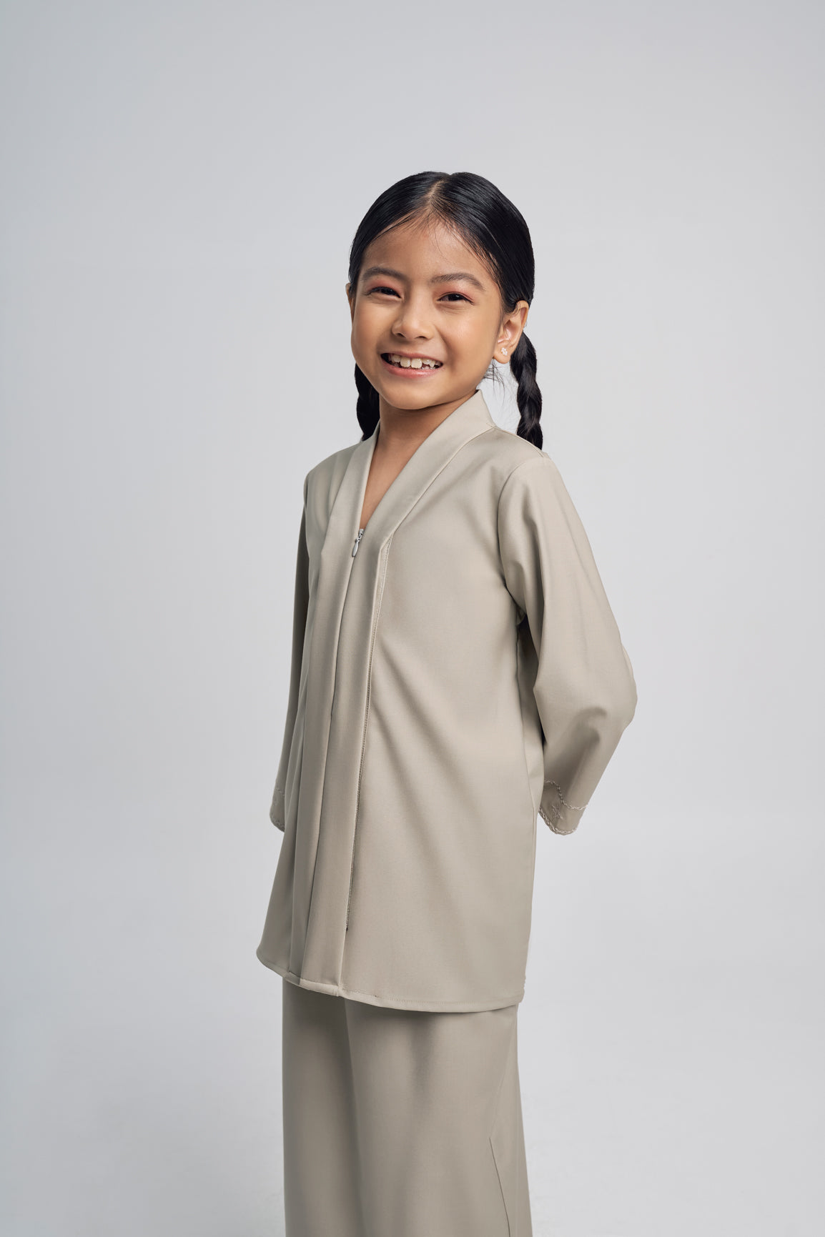 Patawali Girl Kebaya - Light Khaki