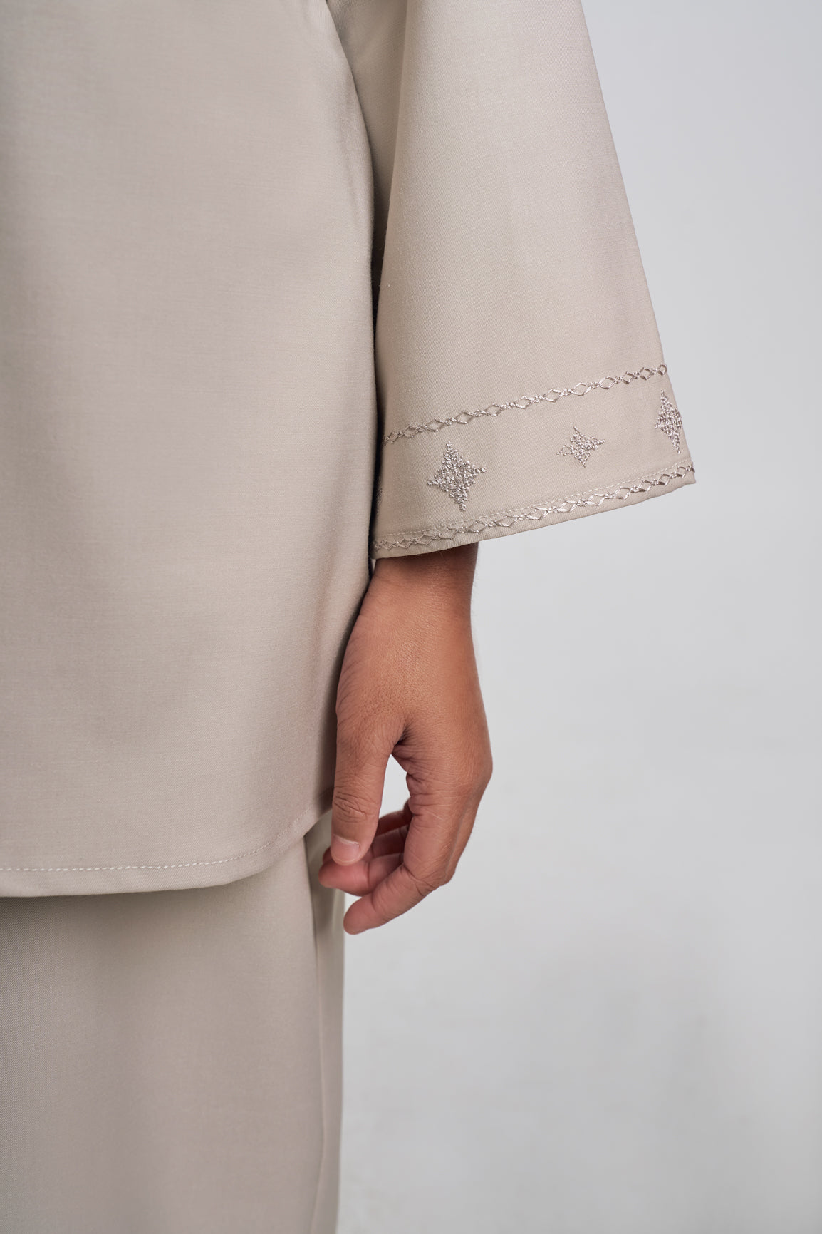 Patawali Girl Kebaya - Light Taupe