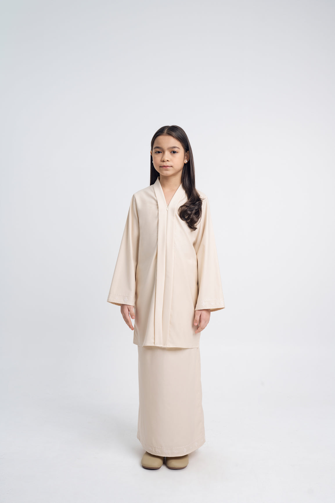 Patawali Girl Kebaya - Ecru Beige