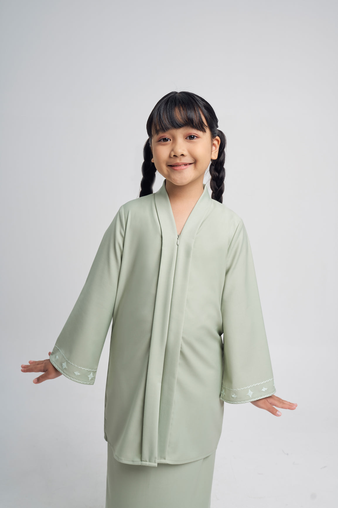 Patawali Girl Kebaya - Mint Green
